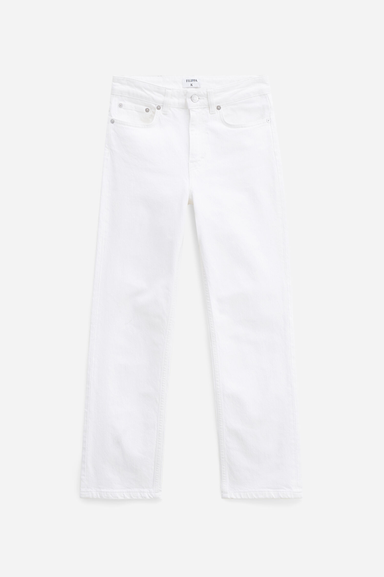 Stella Cropped White Wash