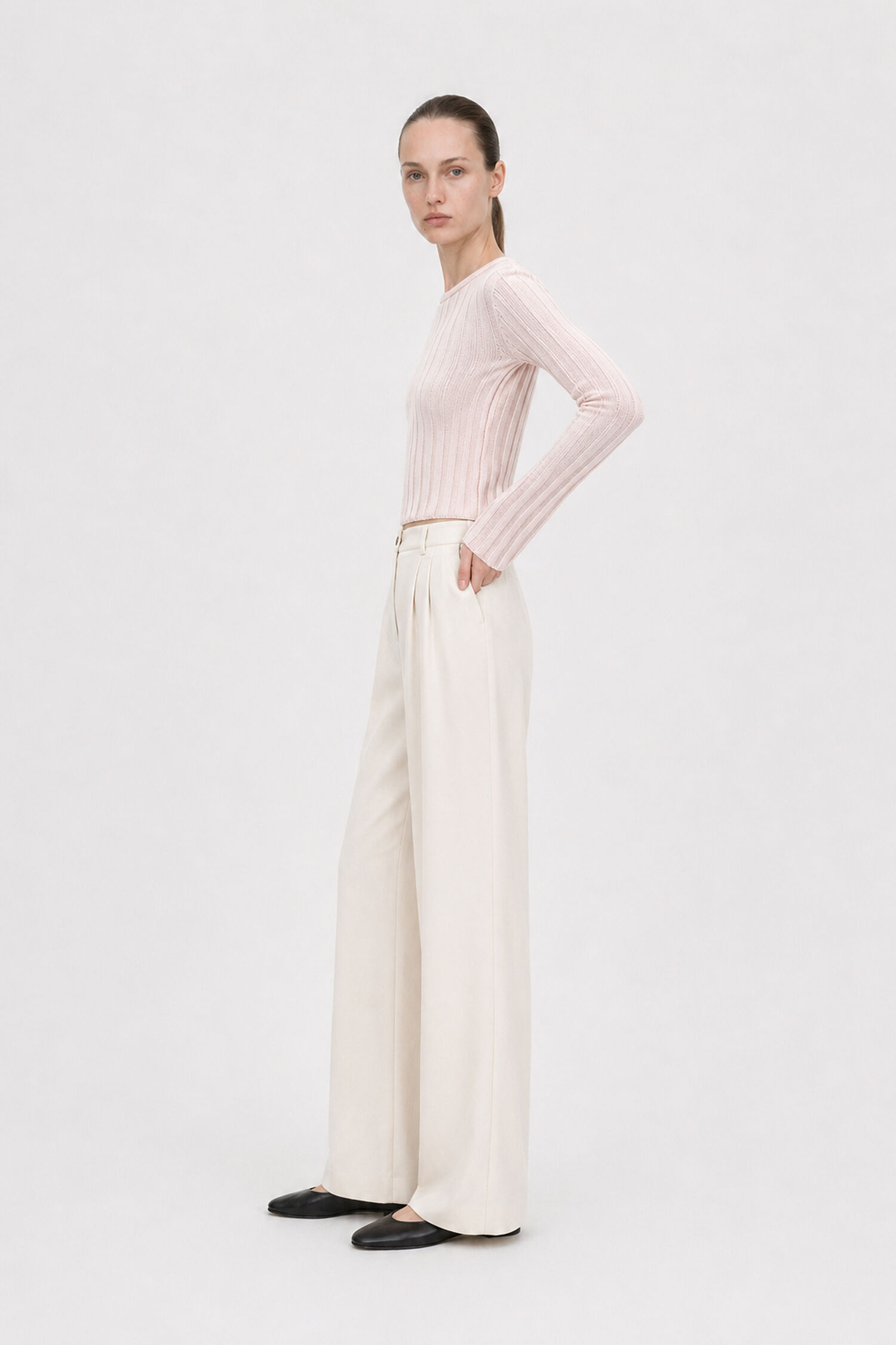 Cotton Rib Sweater 