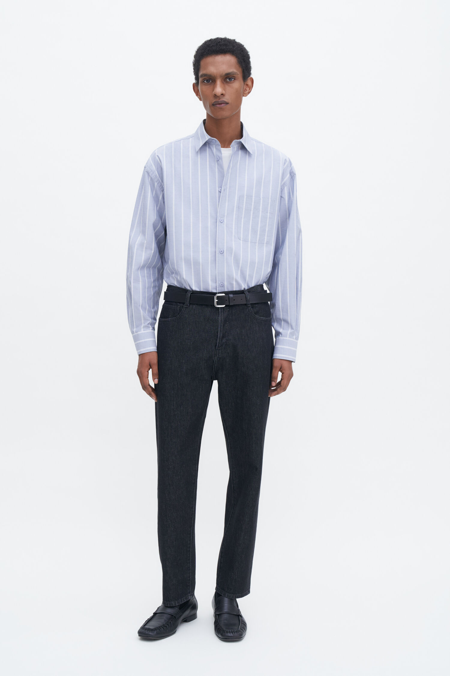 Striped Cotton Poplin Shirt