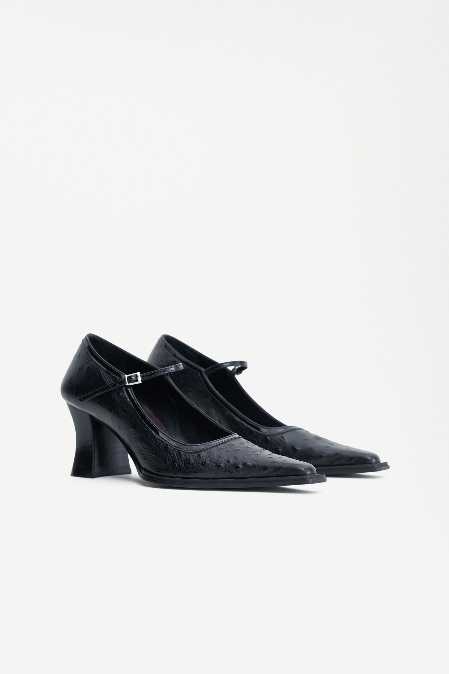 Black patent mary jane heels hot sale