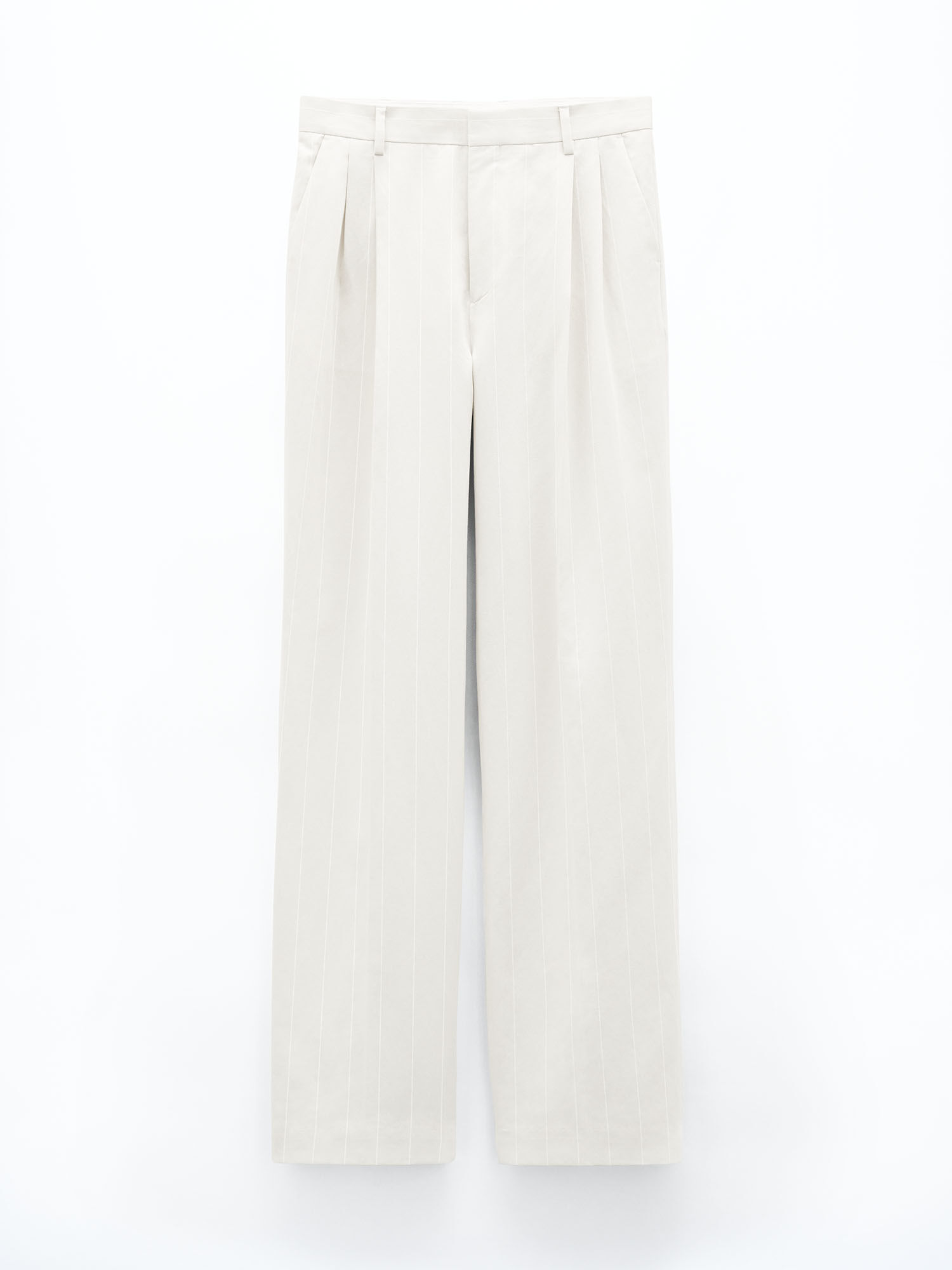 White pinstripe trousers womens on sale