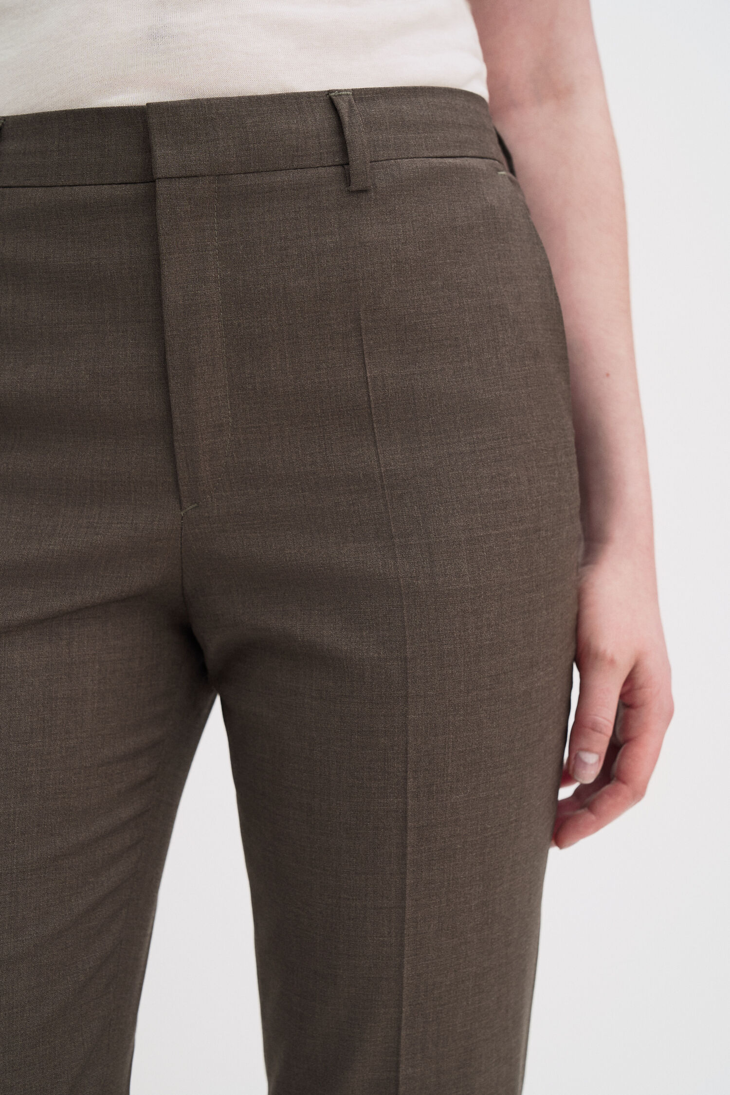 Emma Cropped Cool Wool Trouser