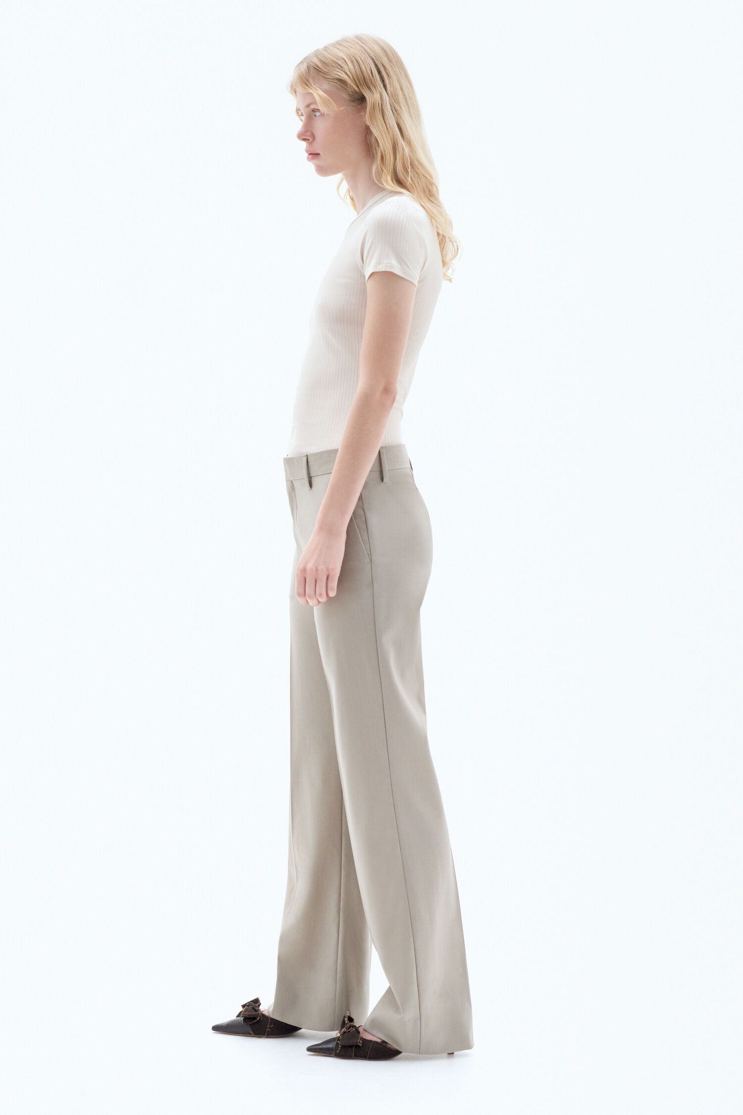 Bootcut sale linen trousers