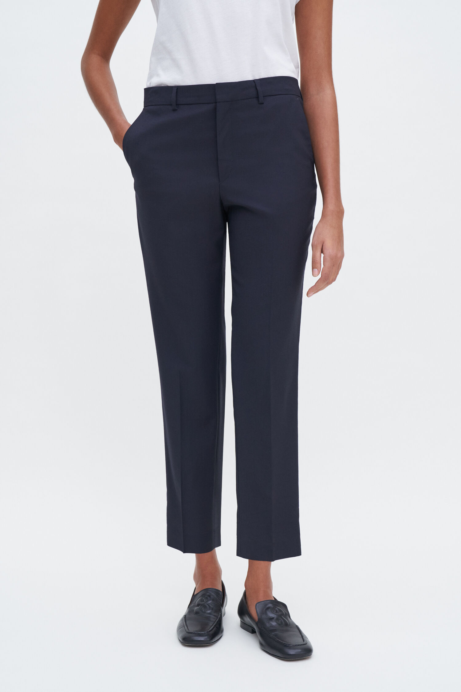 Emma Cropped Cool Wool Trouser