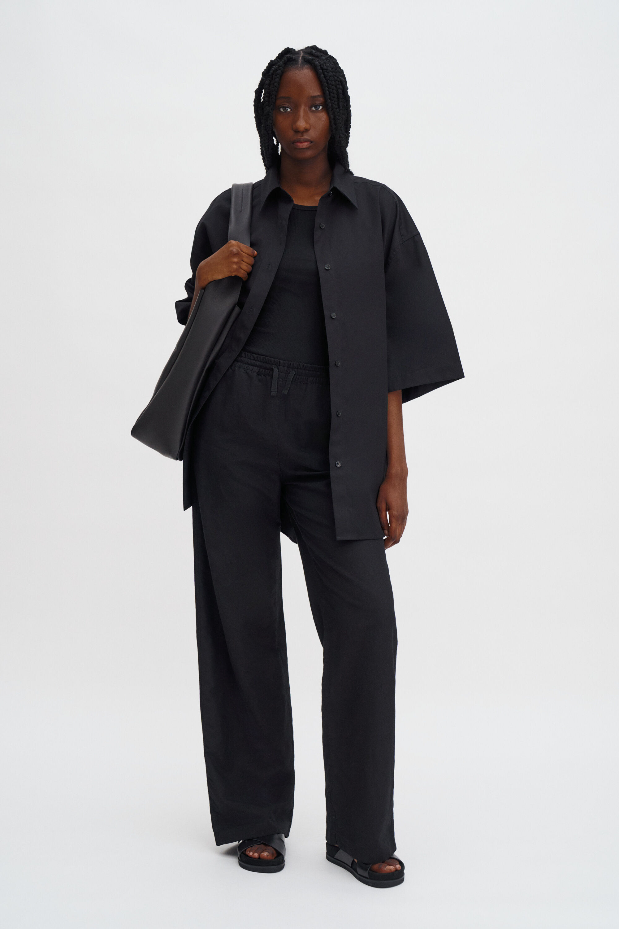 完売品 Liten 365days pants black size2 Gillian Linen Trousers - Black | FILIPPA K