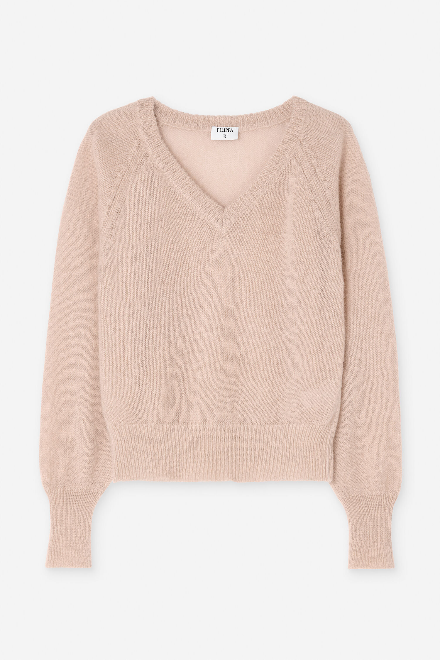 Light Alpaca V-Neck Sweater