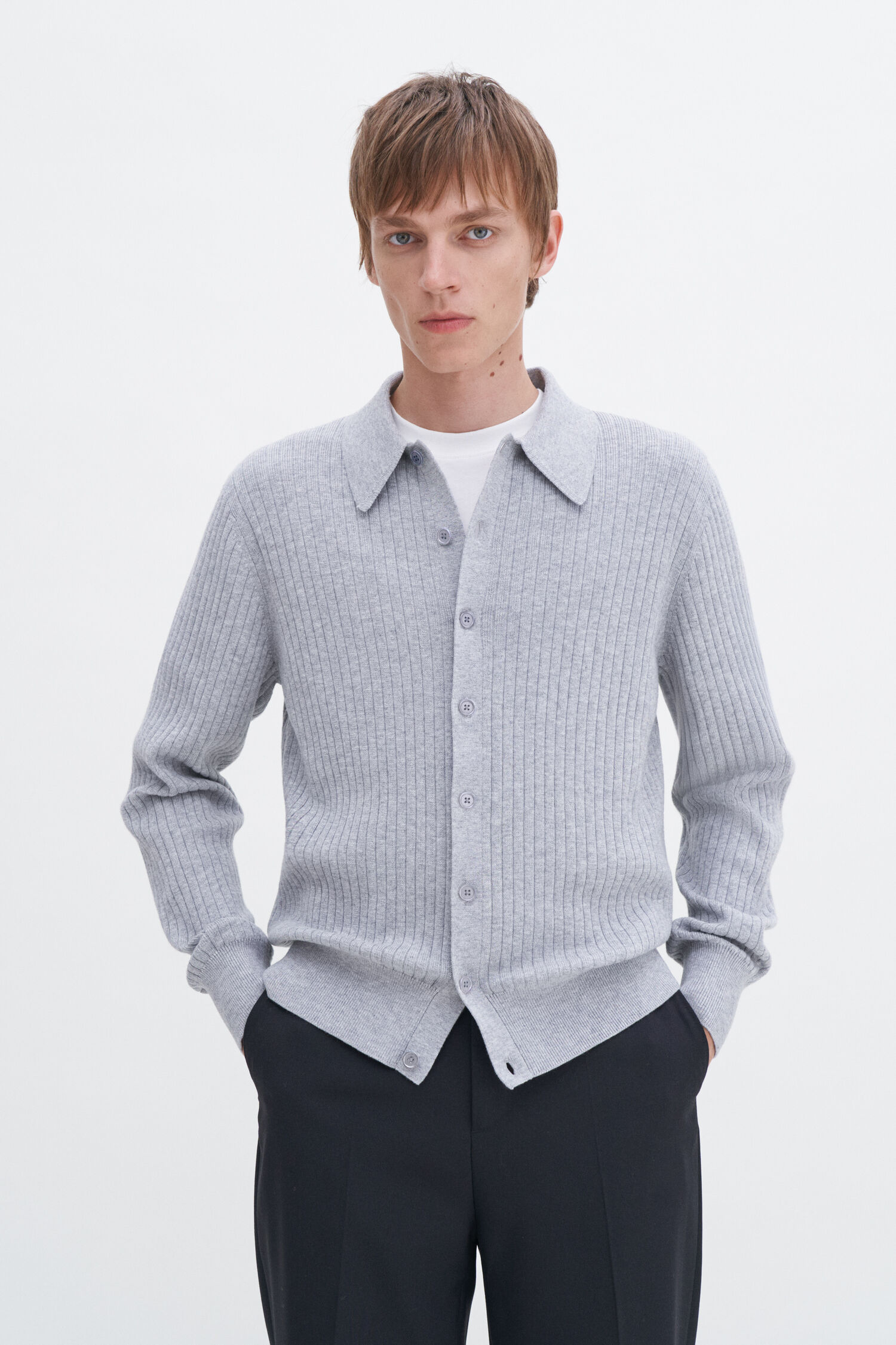 Cotton Merino Knit Shirt