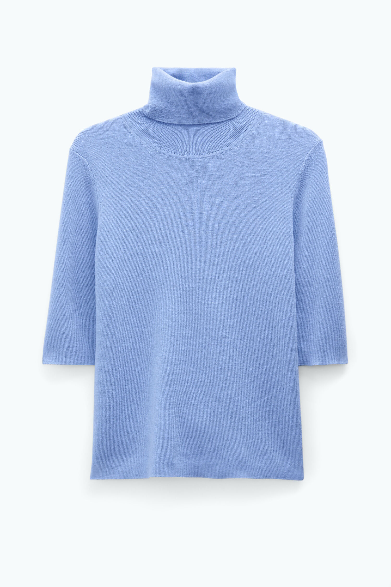 Merino Elbow Sleeve Top Sky Blue Filippa K