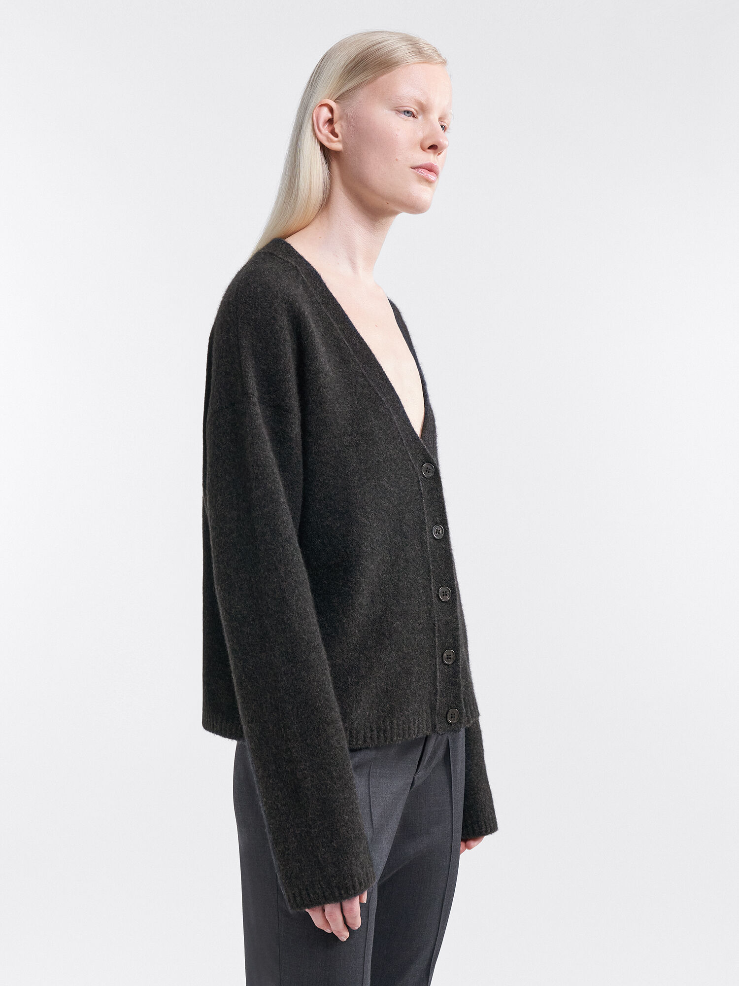 Adrienne Yak Cardigan Anthracite Melange Filippa K