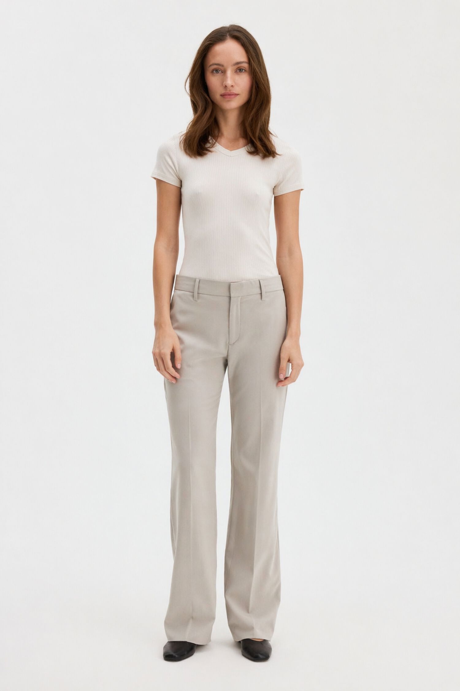 Bootcut Wool Trousers