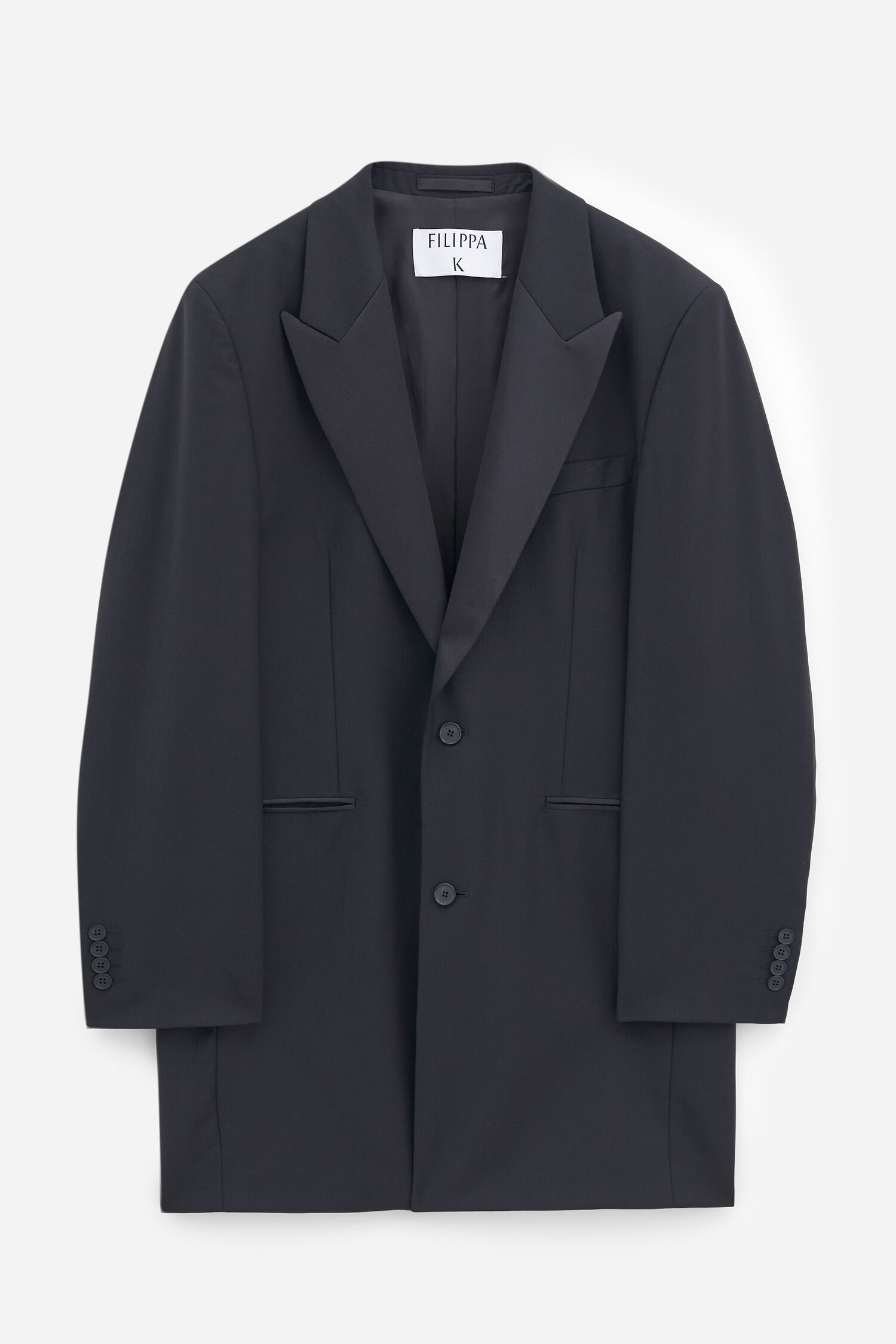 Wool Tuxedo Blazer Coat