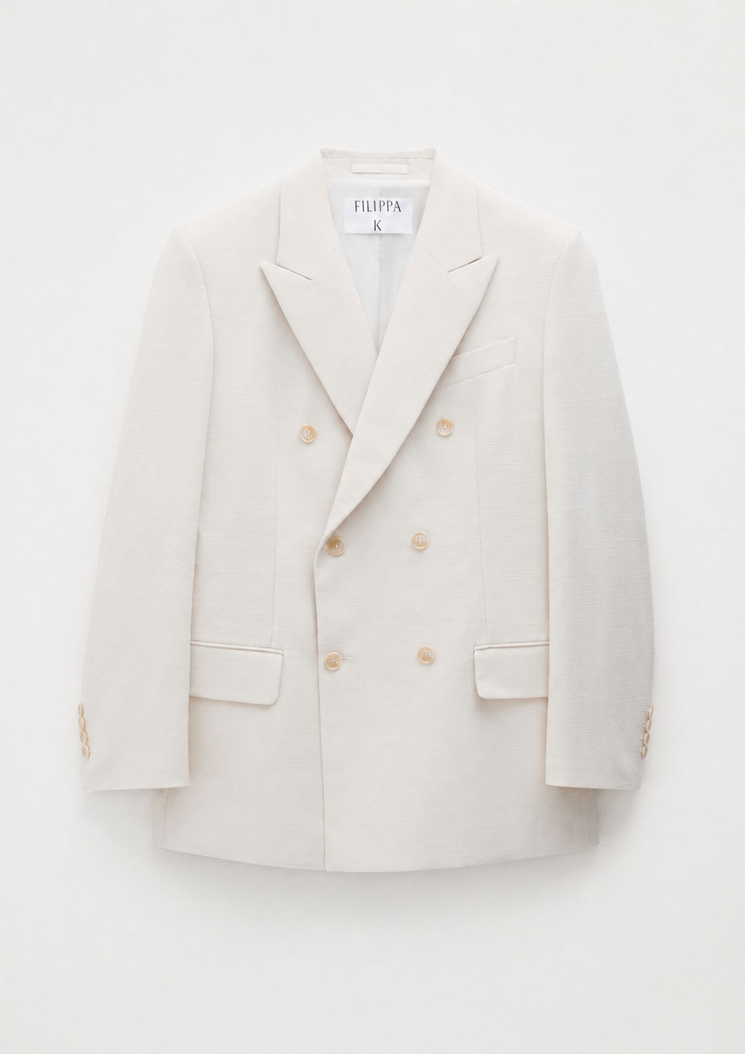 Double Breasted Cotton Linen Blazer