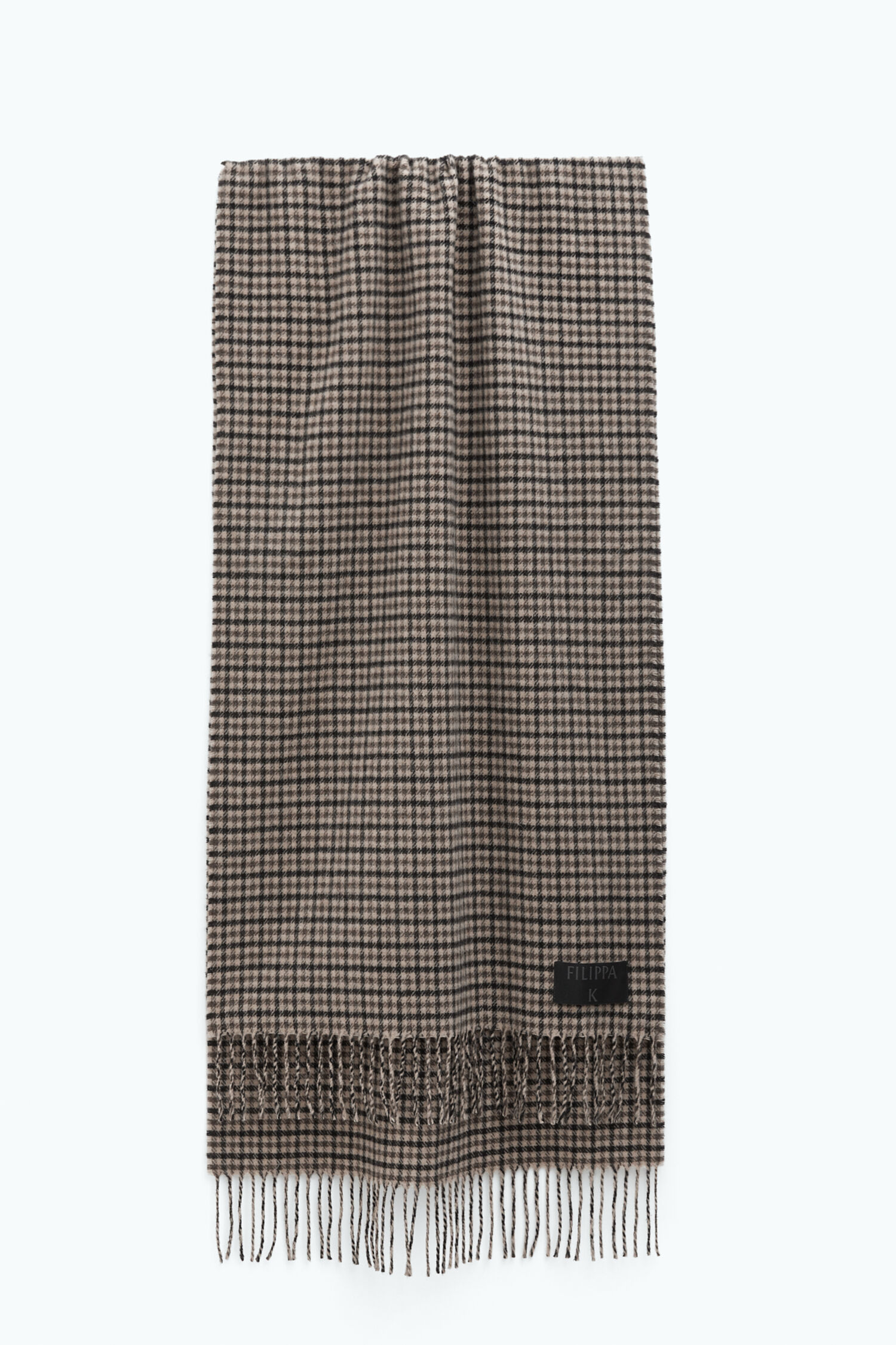 Brown check new arrivals scarf