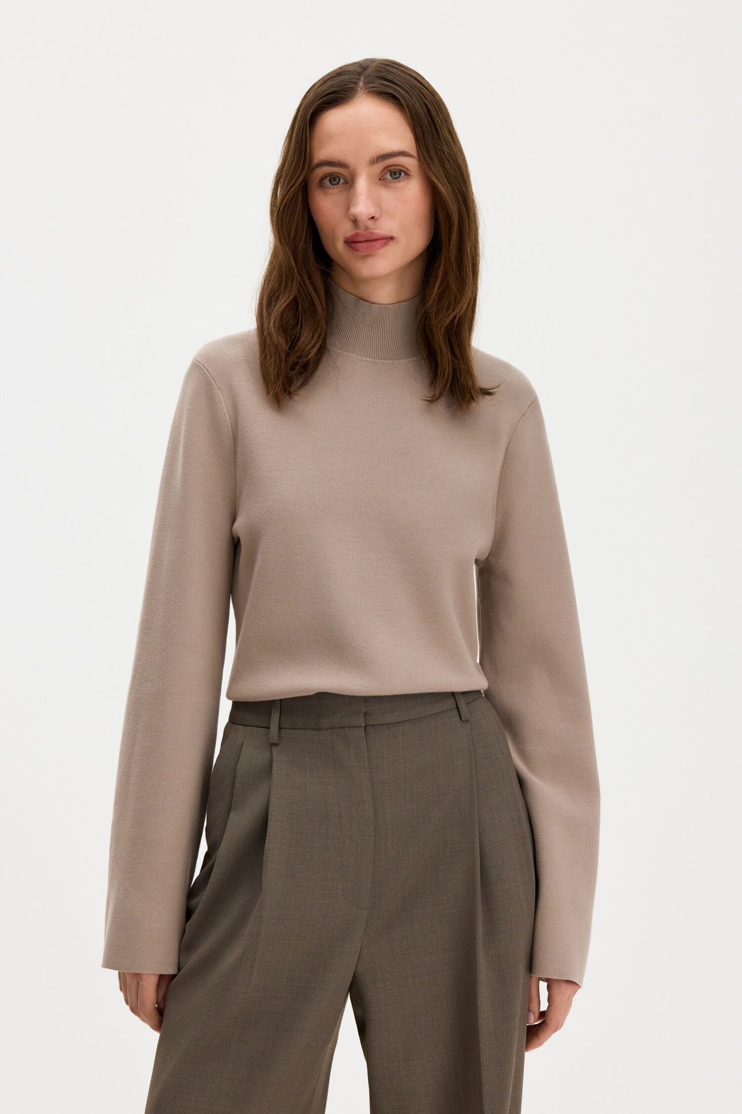 Milano Knit Mock Neck Top