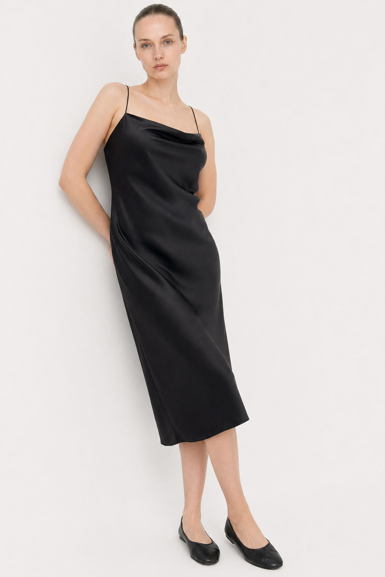 Draped Slip Dress