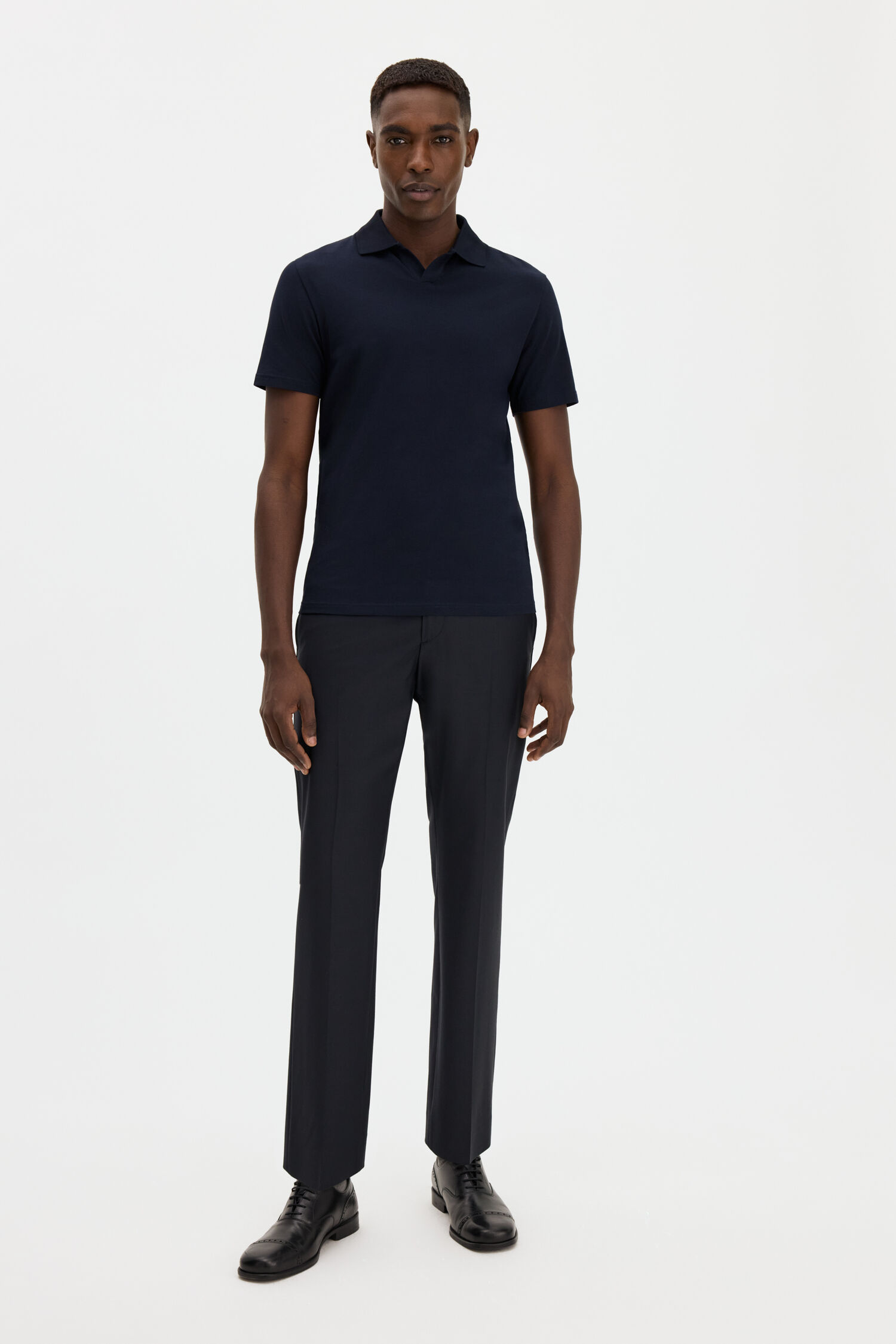 Stretch Cotton Polo T-Shirt