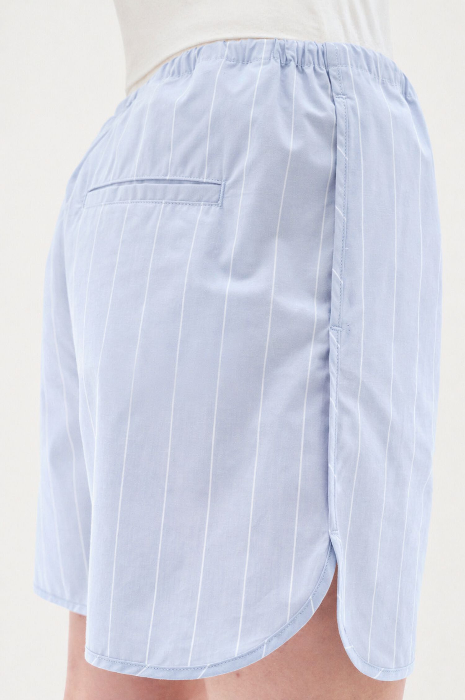 Striped Drawstring Shorts