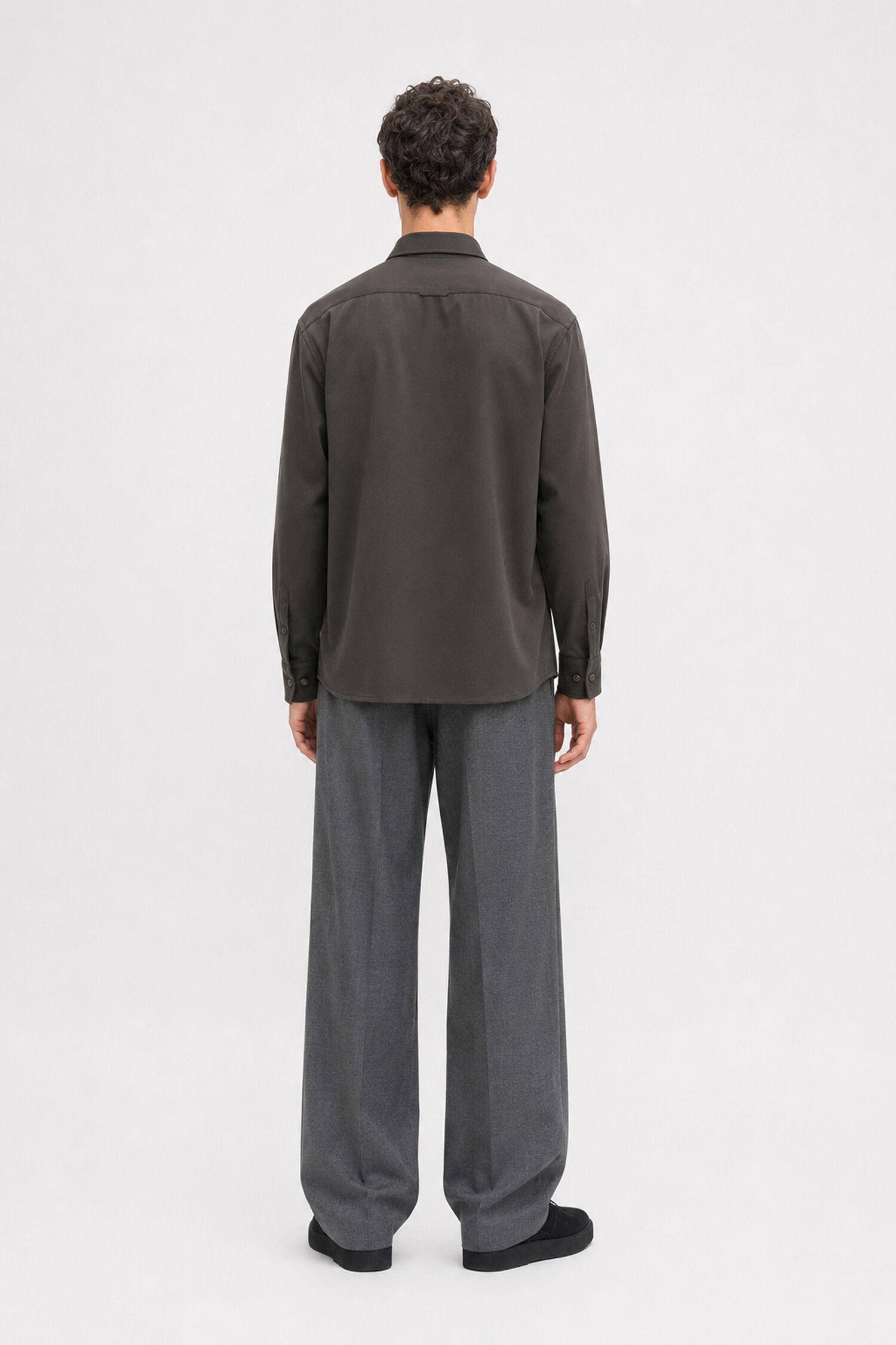 Boxy Wool Twill Shirt