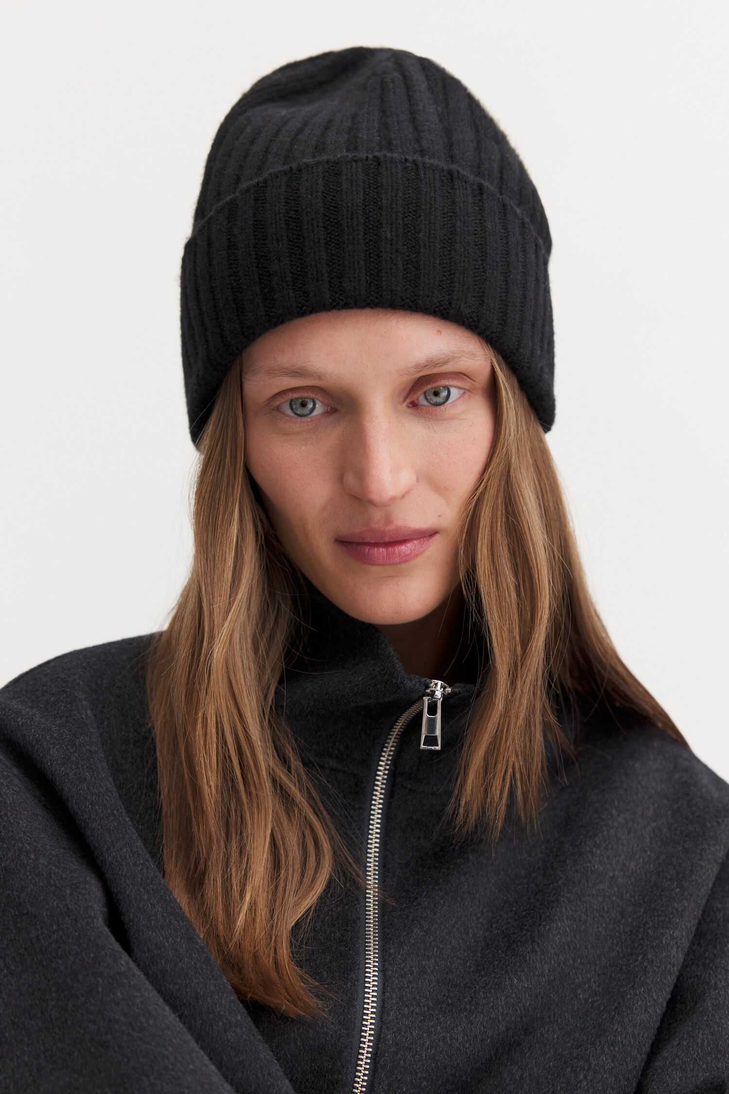 Cashmere Rib Hat