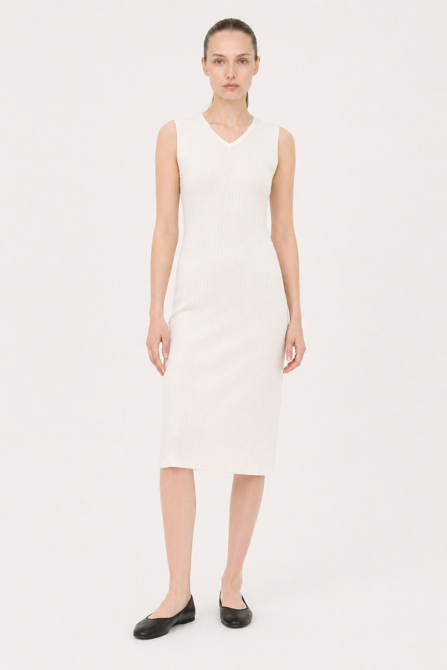 V-Neck Knit Dress