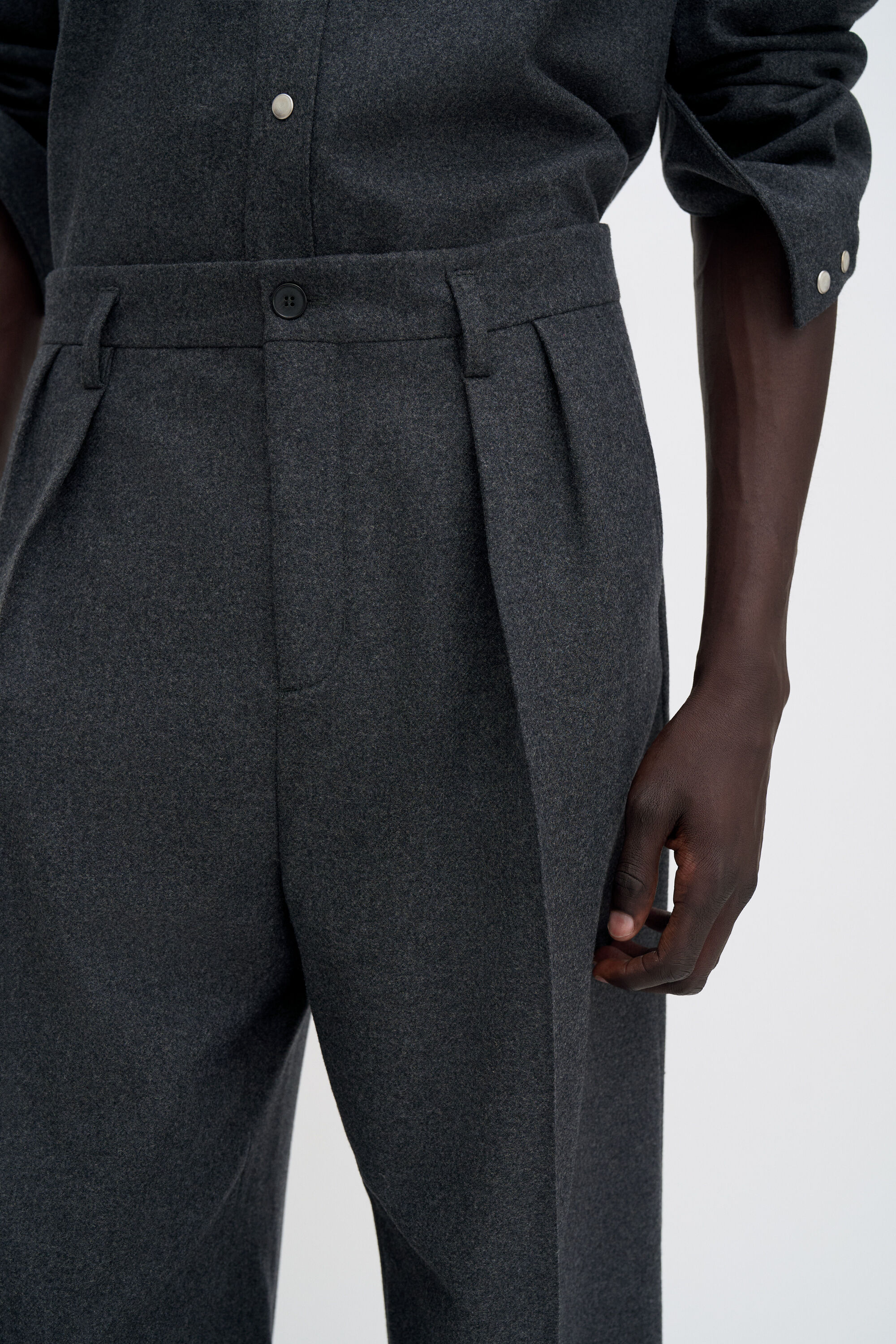 【GREY】MIL Trousers Multi Color Hickory polar-93-hickory-stripe-work-