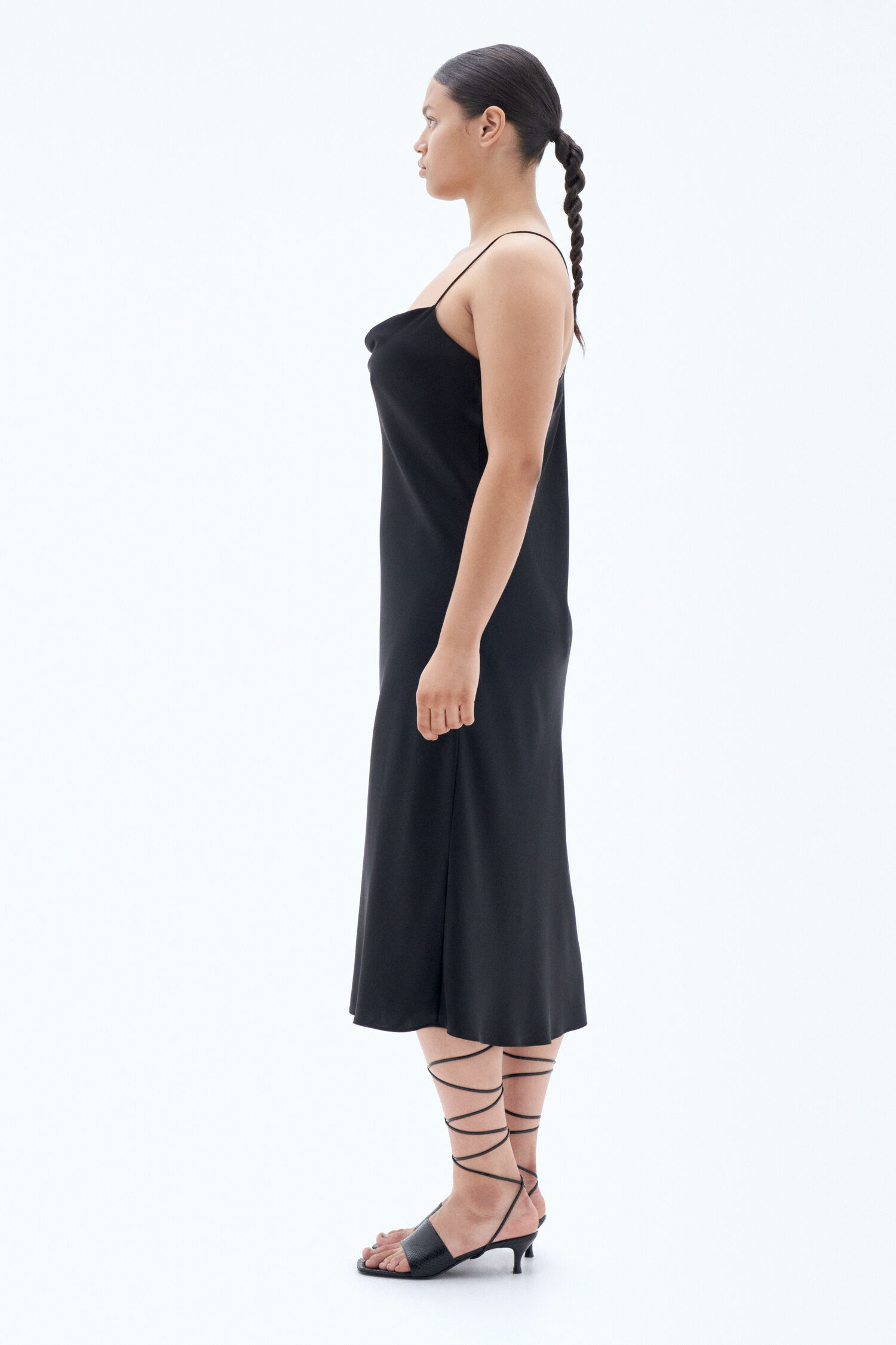 Draped Slip Dress