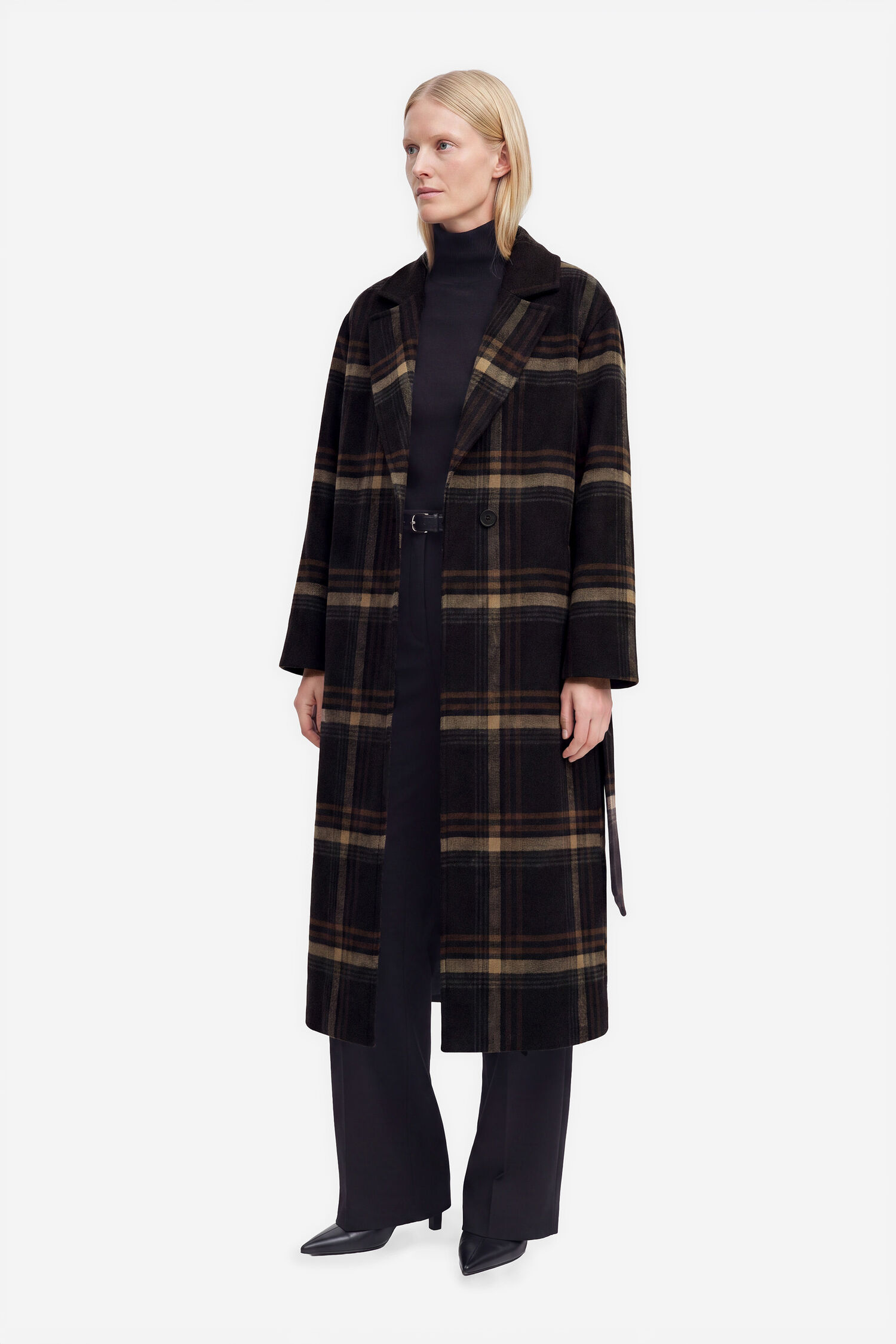 Alyssa Check Coat