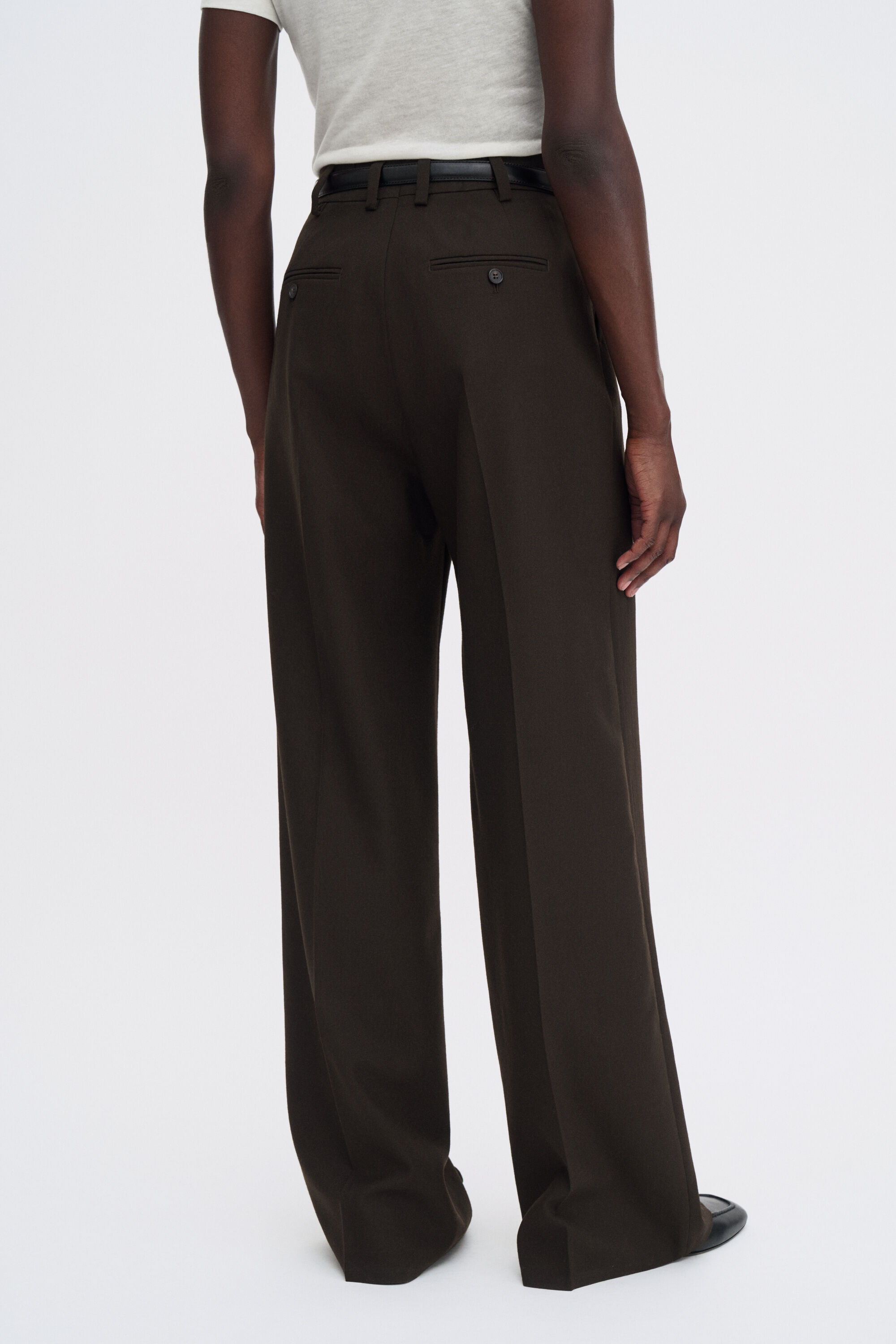 パンツ FILIPPA K darcey woolen pants 29582 Darcey Wool Trousers - Sage Melange | Filippa K