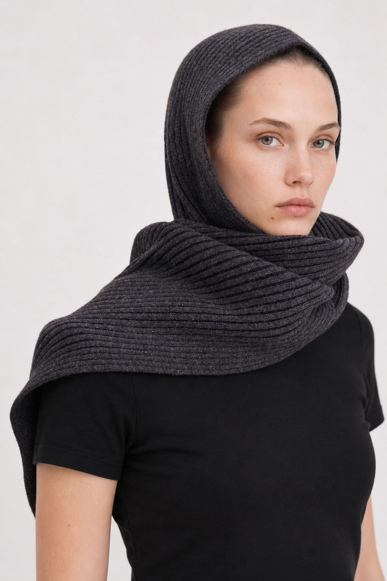 Rib Beanie scarf