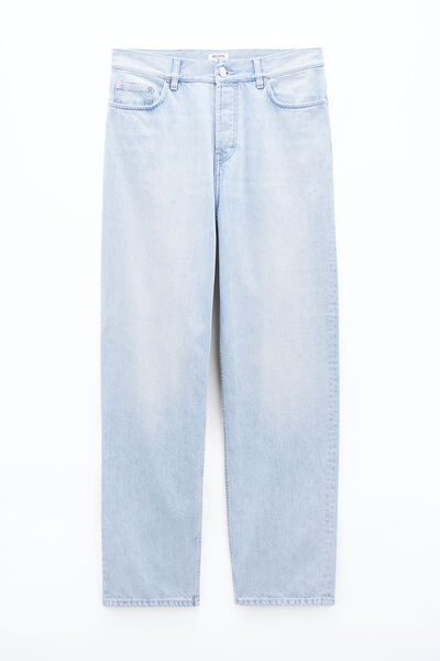 Jeans in Tapered-Passform mit weitem Beinschnitt