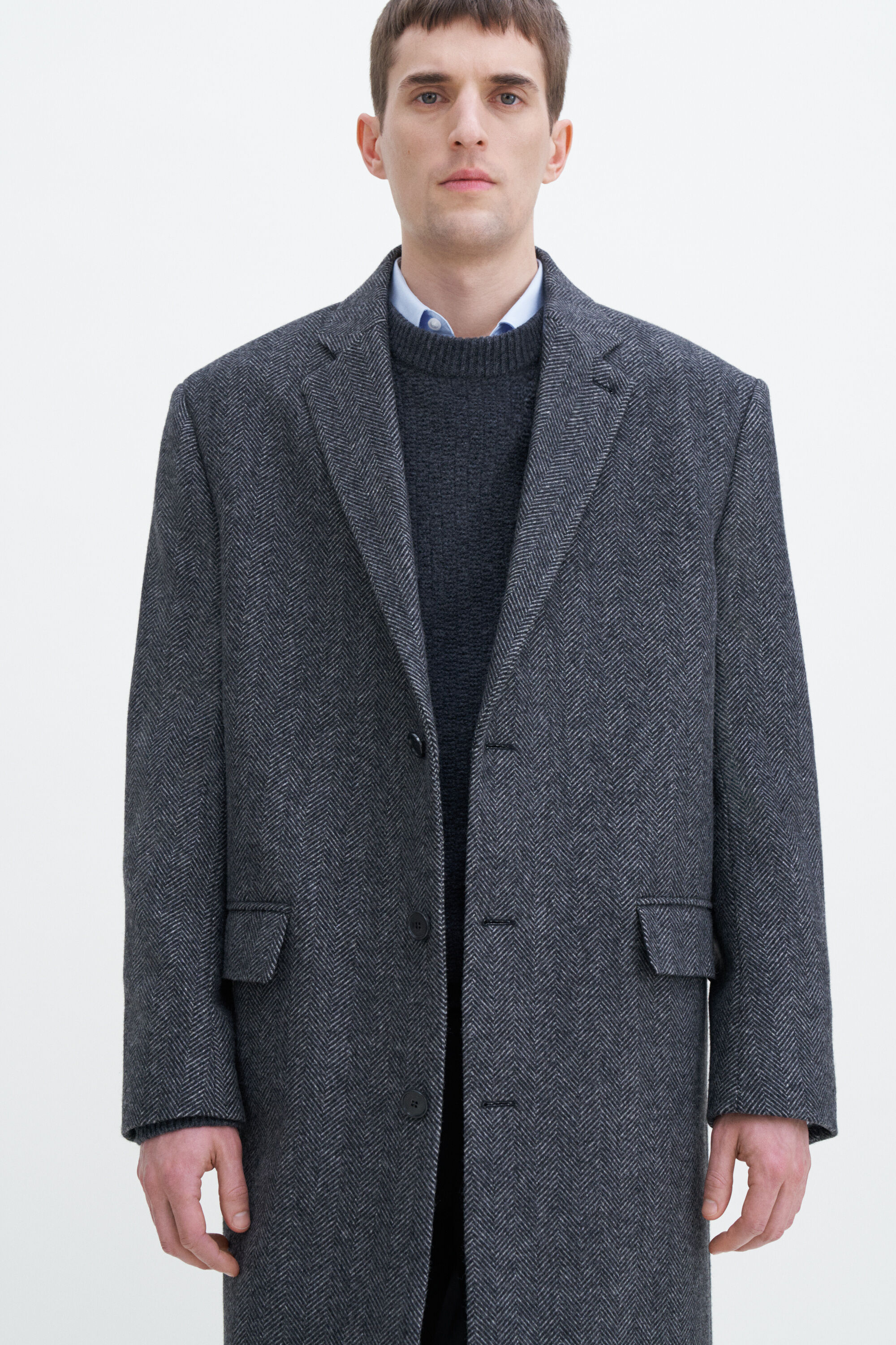 Man by lipsy wool crombie coat top