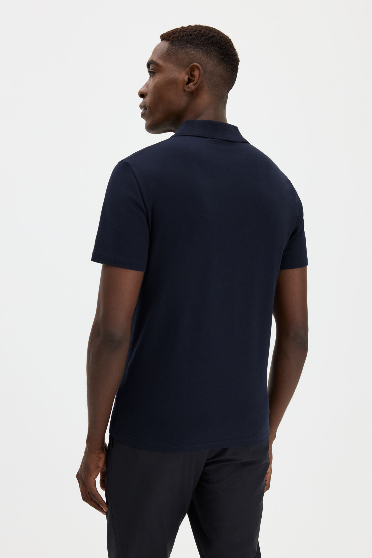 Stretch Cotton Polo T-Shirt