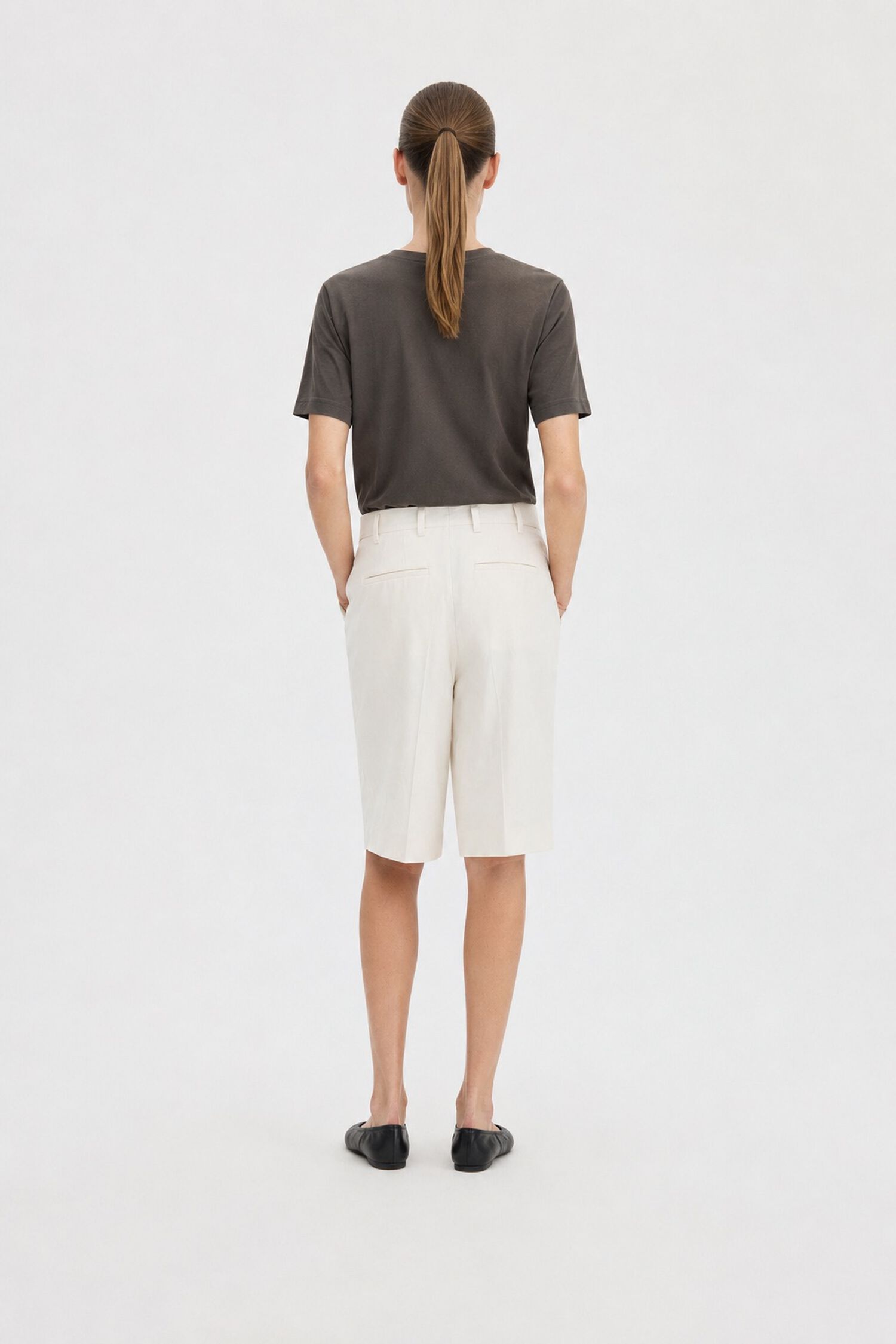 Relaxed Pinstripe Shorts