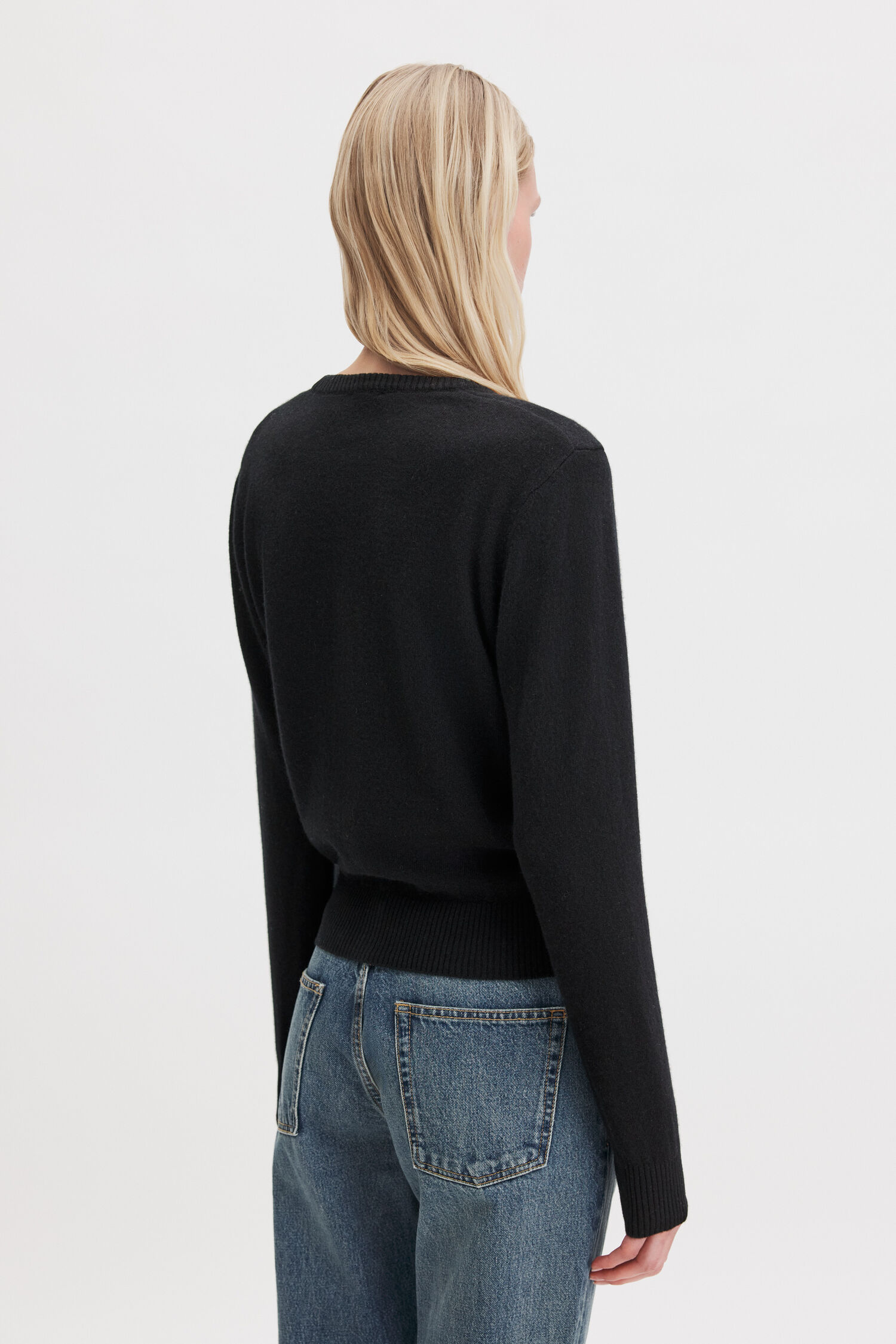 Cashmere Crewneck Cardigan