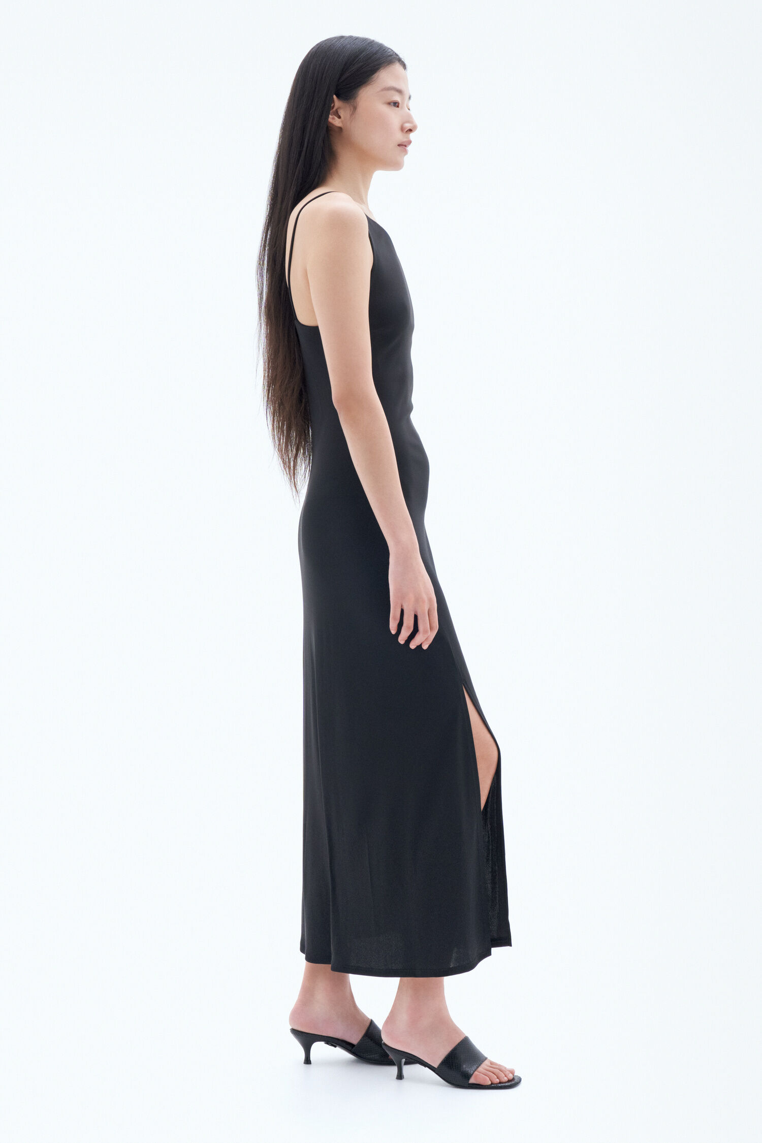 High Neck Slip Dress