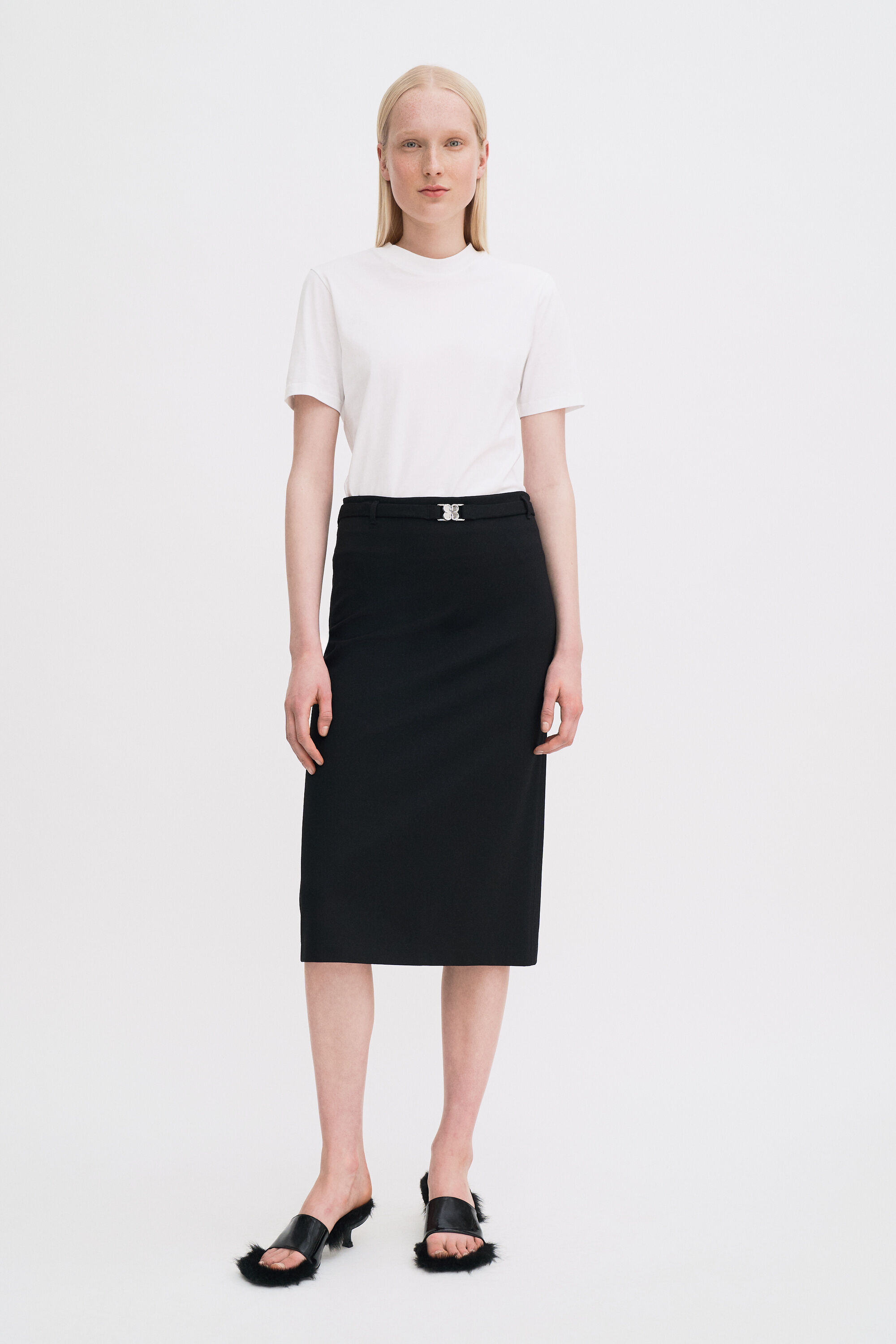 ワンピース FILIPPA K Women Mid Skirts 30120 46684 1433 BLACK Black Trucker Jean Skirt - Black Wash | Filippa K