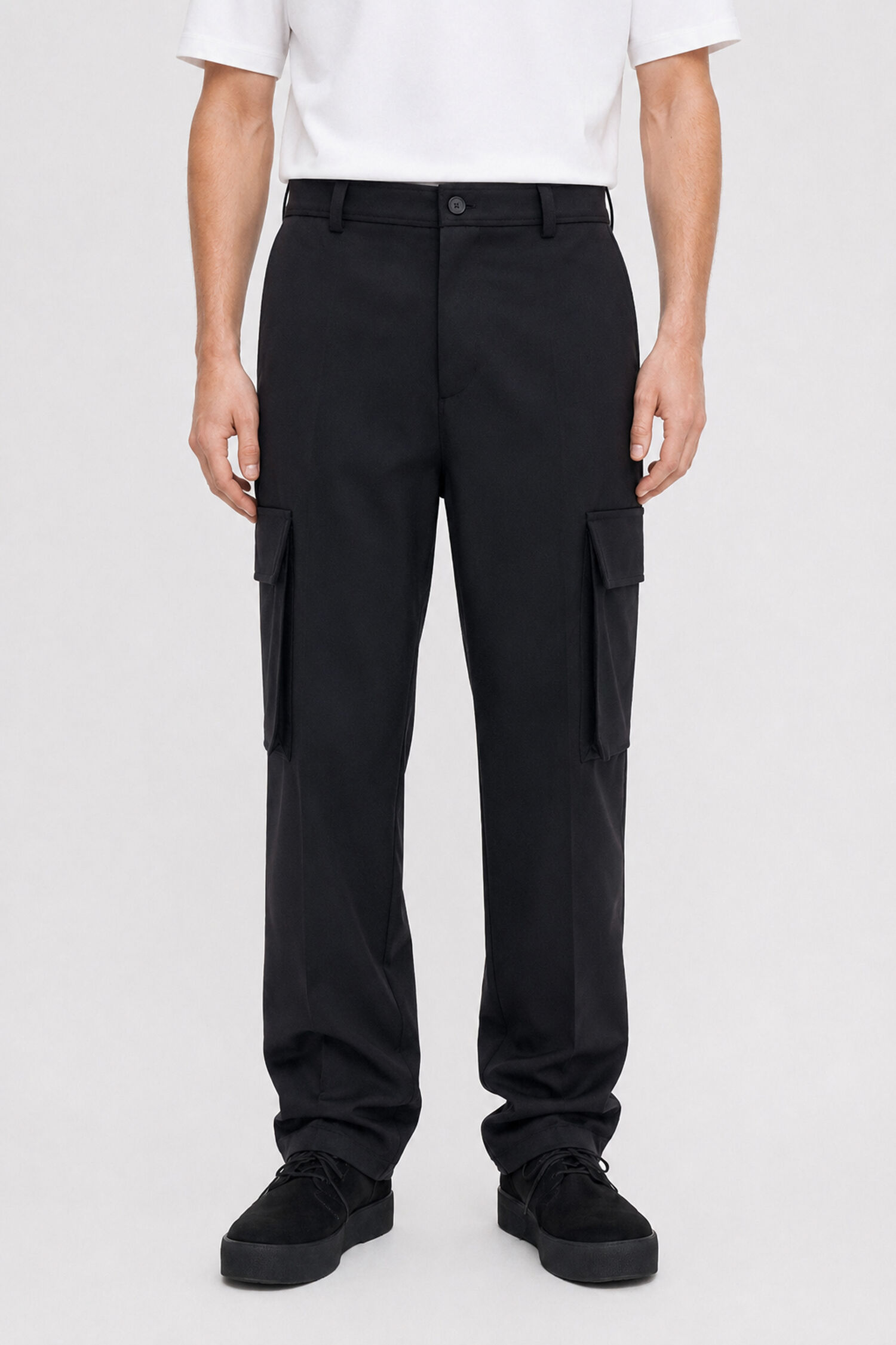 Wool Twill Cargo Pants