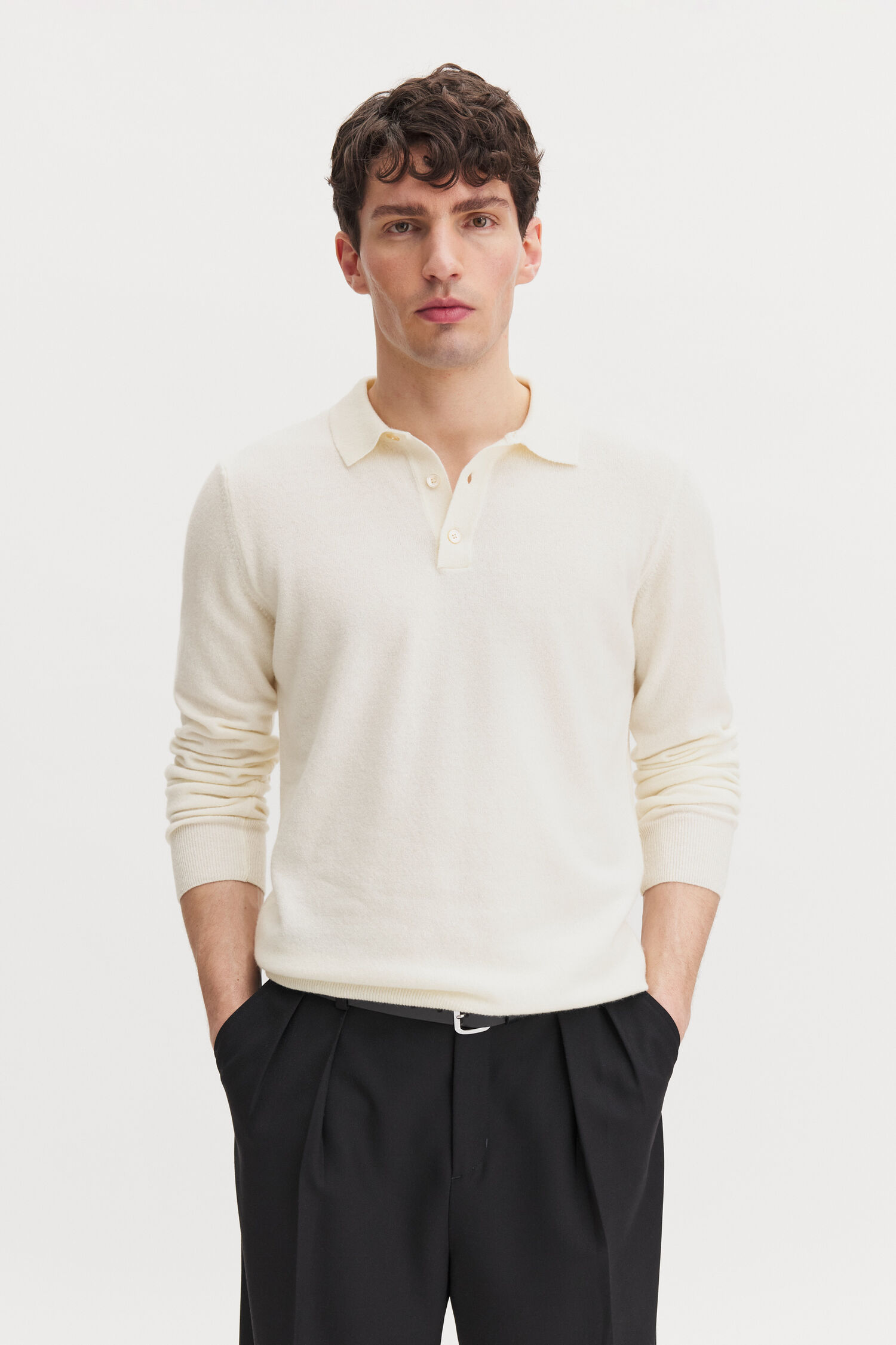 Soft Wool Polo Shirt