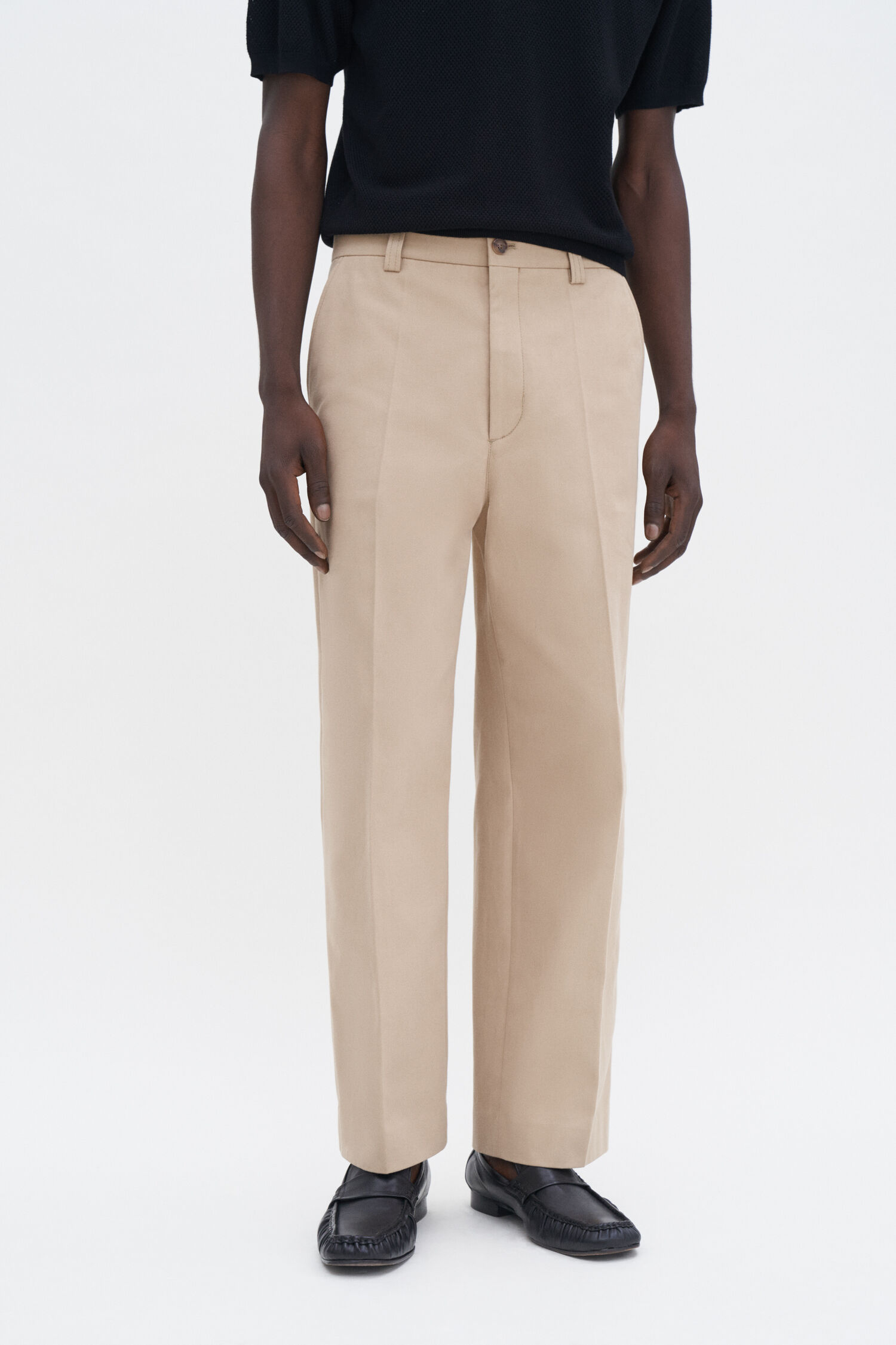 Oversized Cropped Work Trouser
