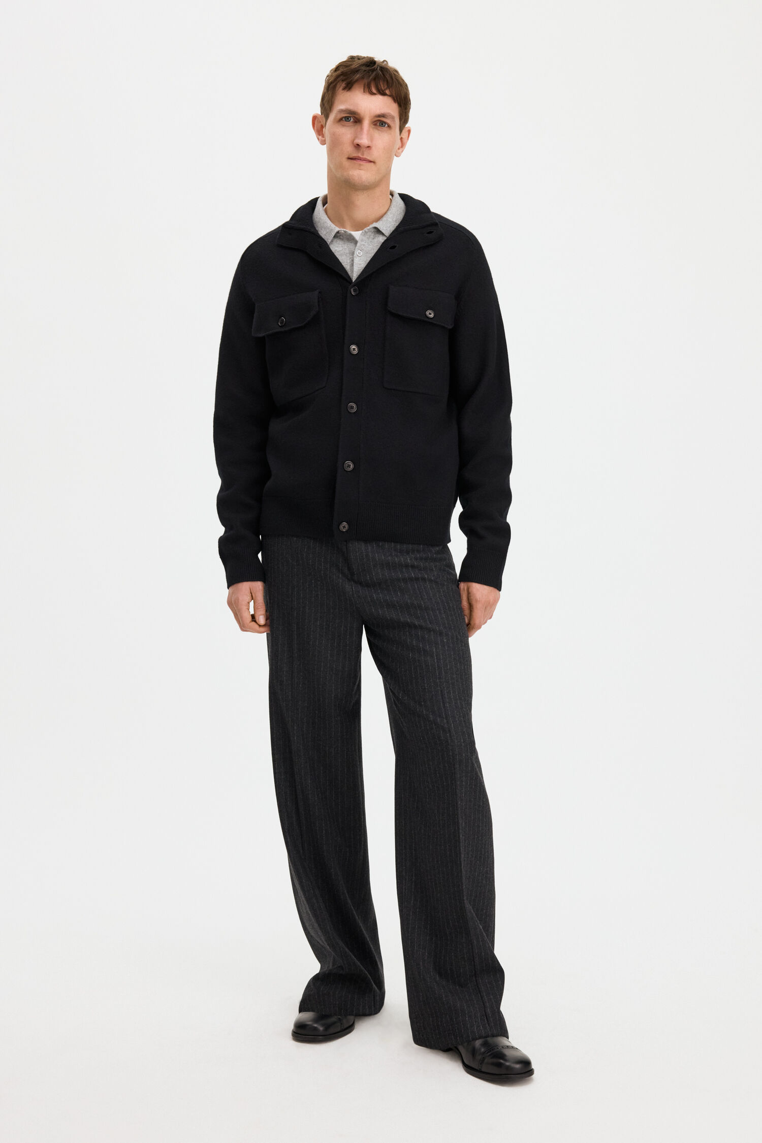 Felted Knit Overshirt