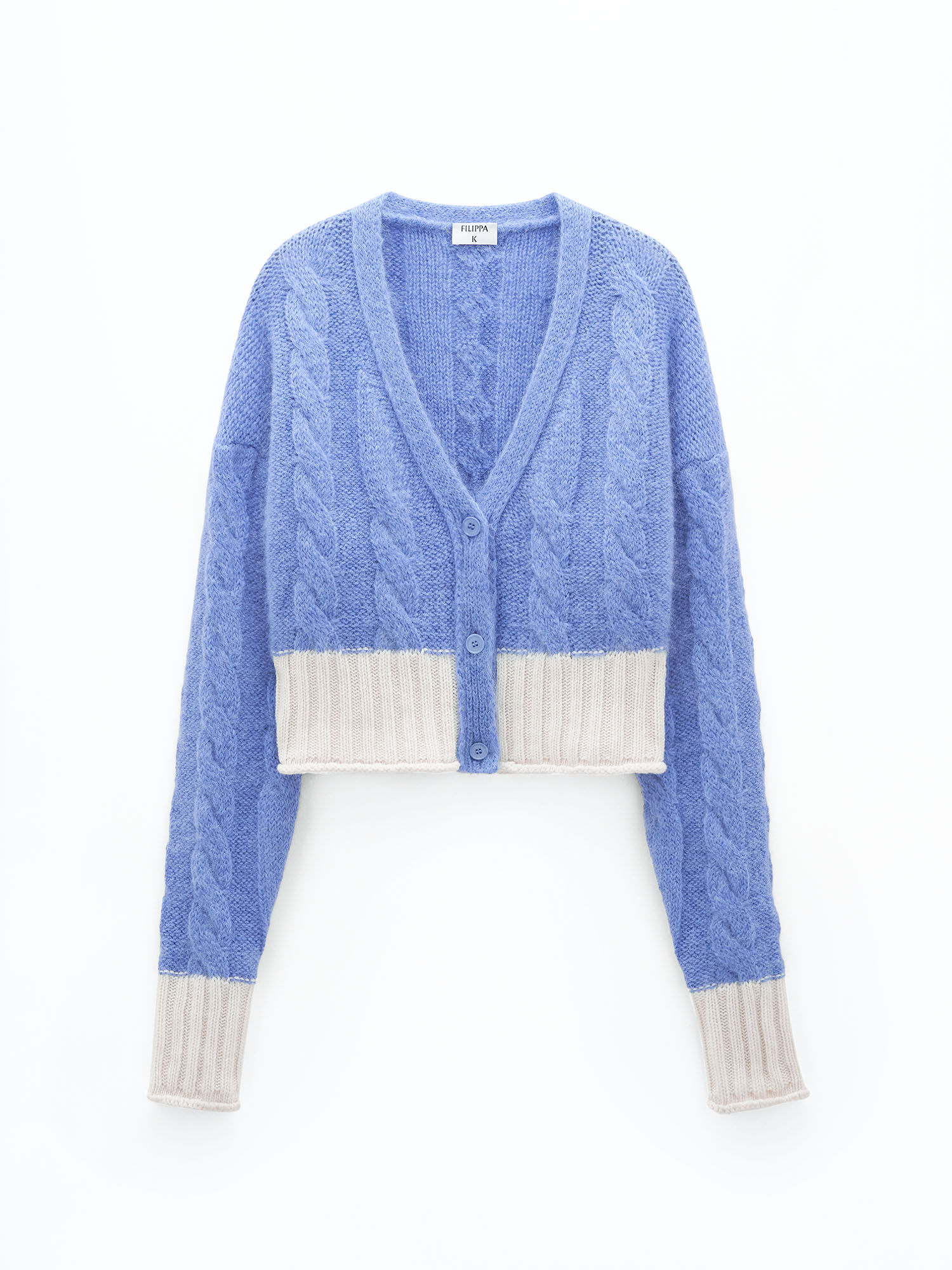 Mohair Cardigan Coral Blue Filippa K