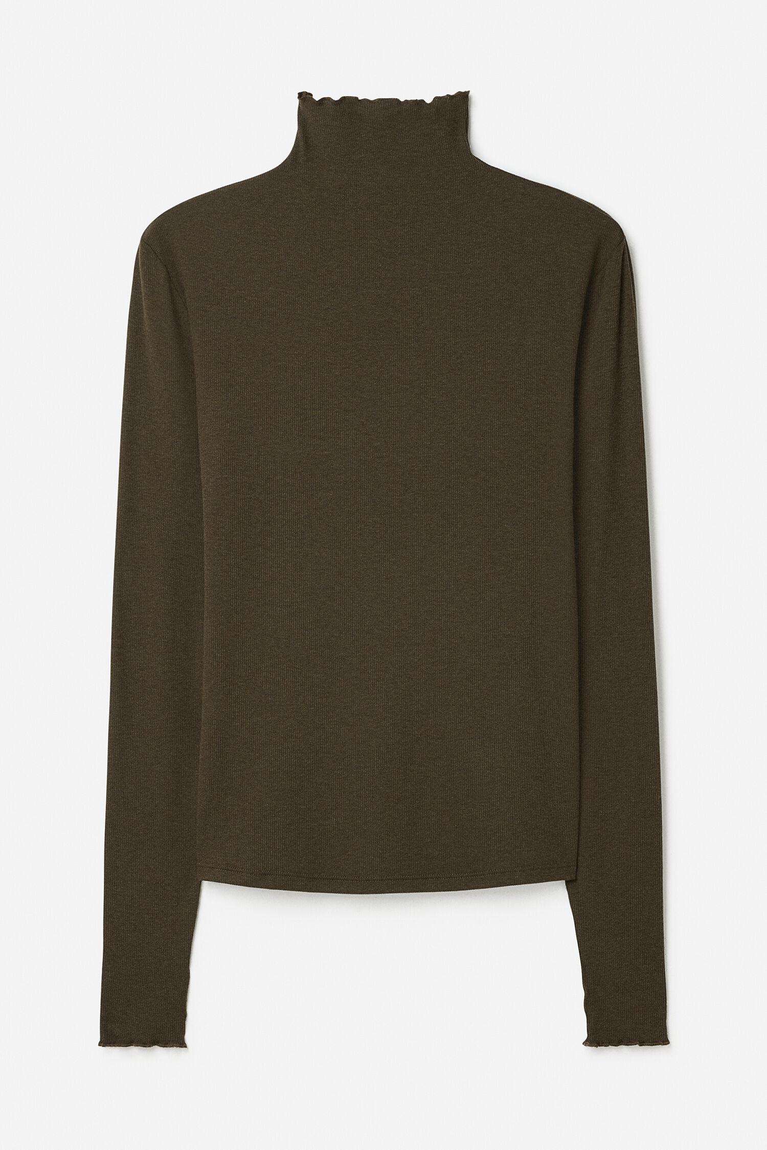 Rib Mock Neck Top
