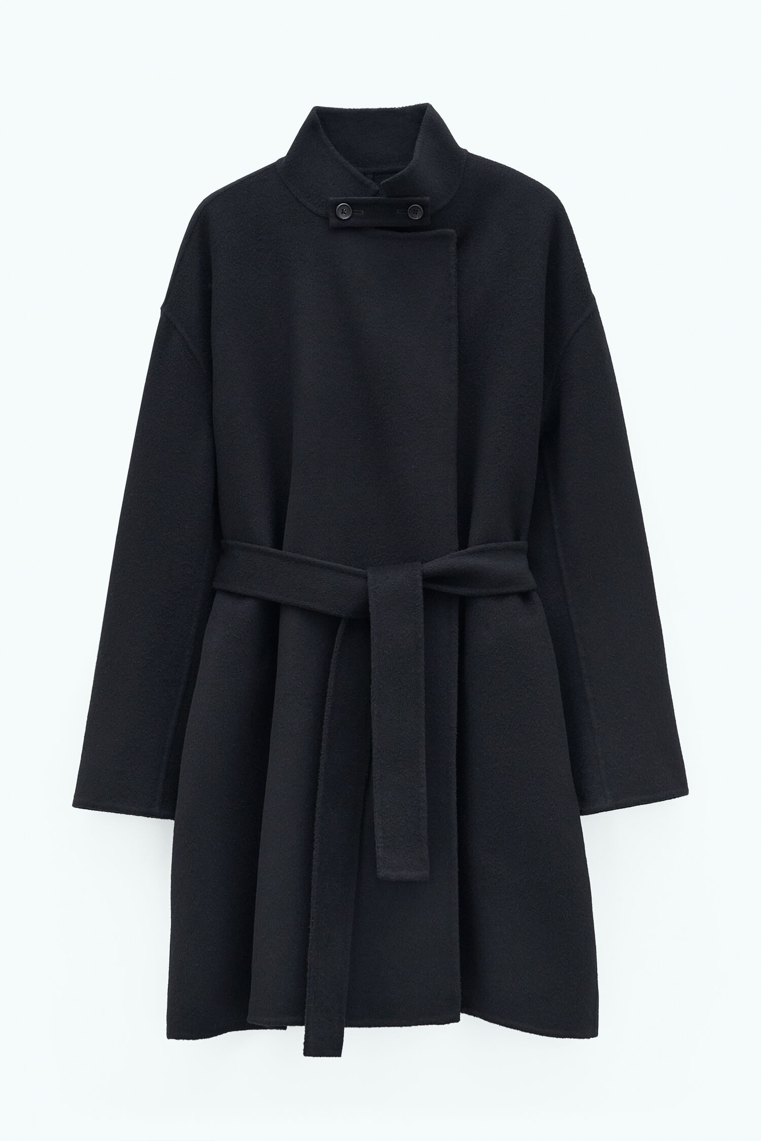 Wrap collar jacket zara on sale