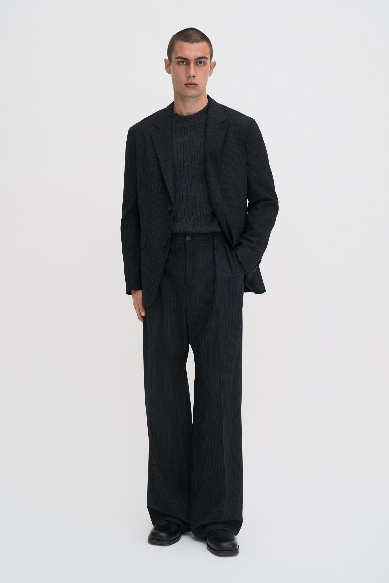 Mathias Pinstripe Blazer