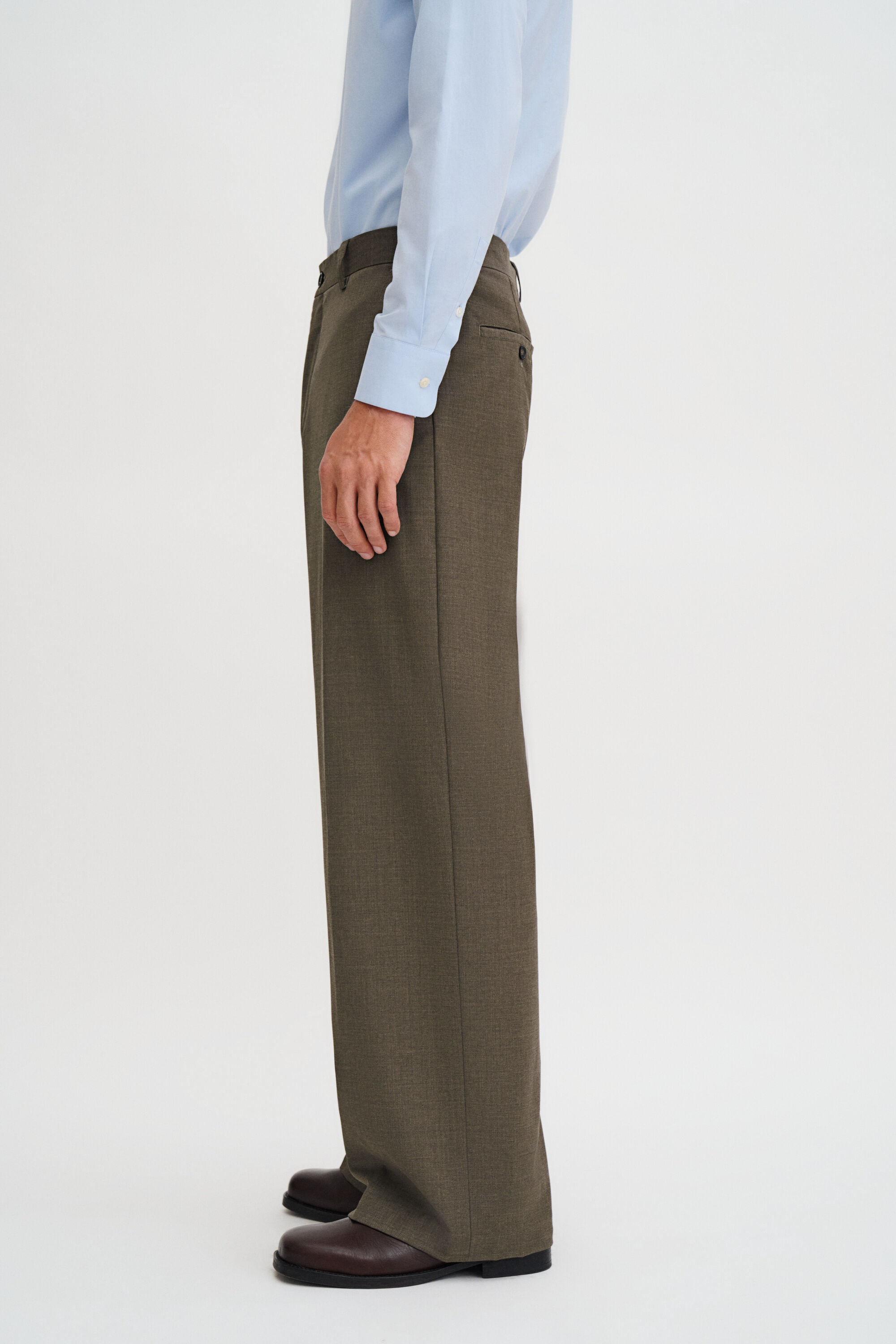 Hector Wool Trousers - Driftwood | FILIPPA K