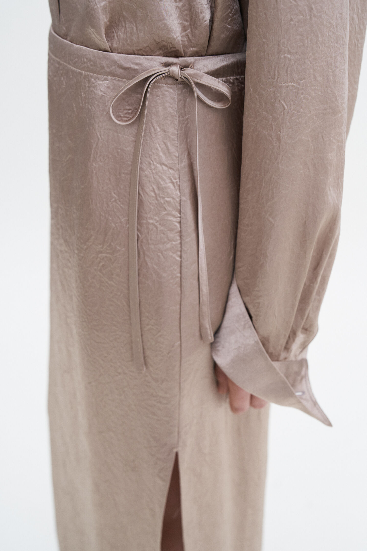 Crinkled Pencil Skirt