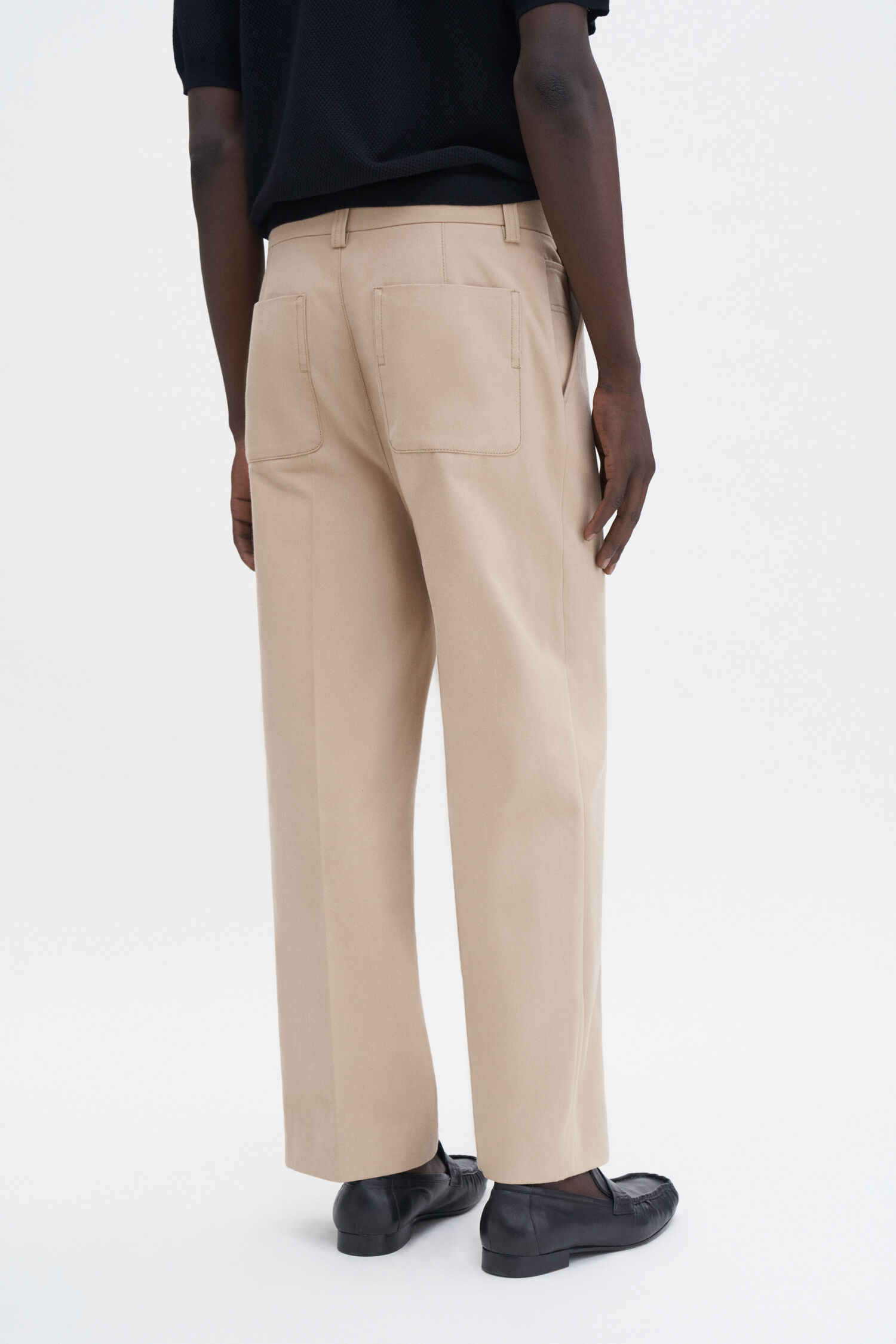 Oversized Cropped Work Trouser