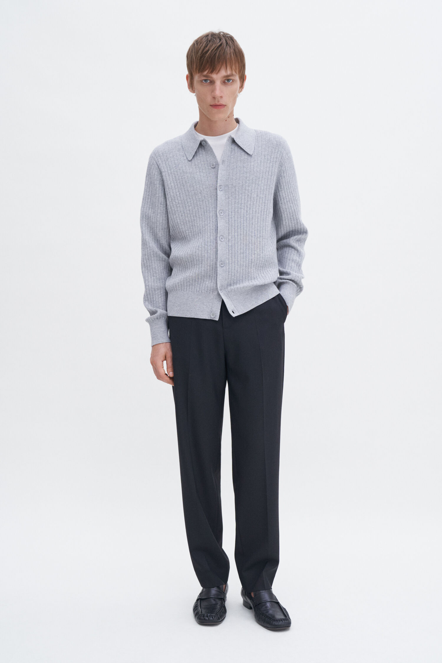 Cotton Merino Knit Shirt