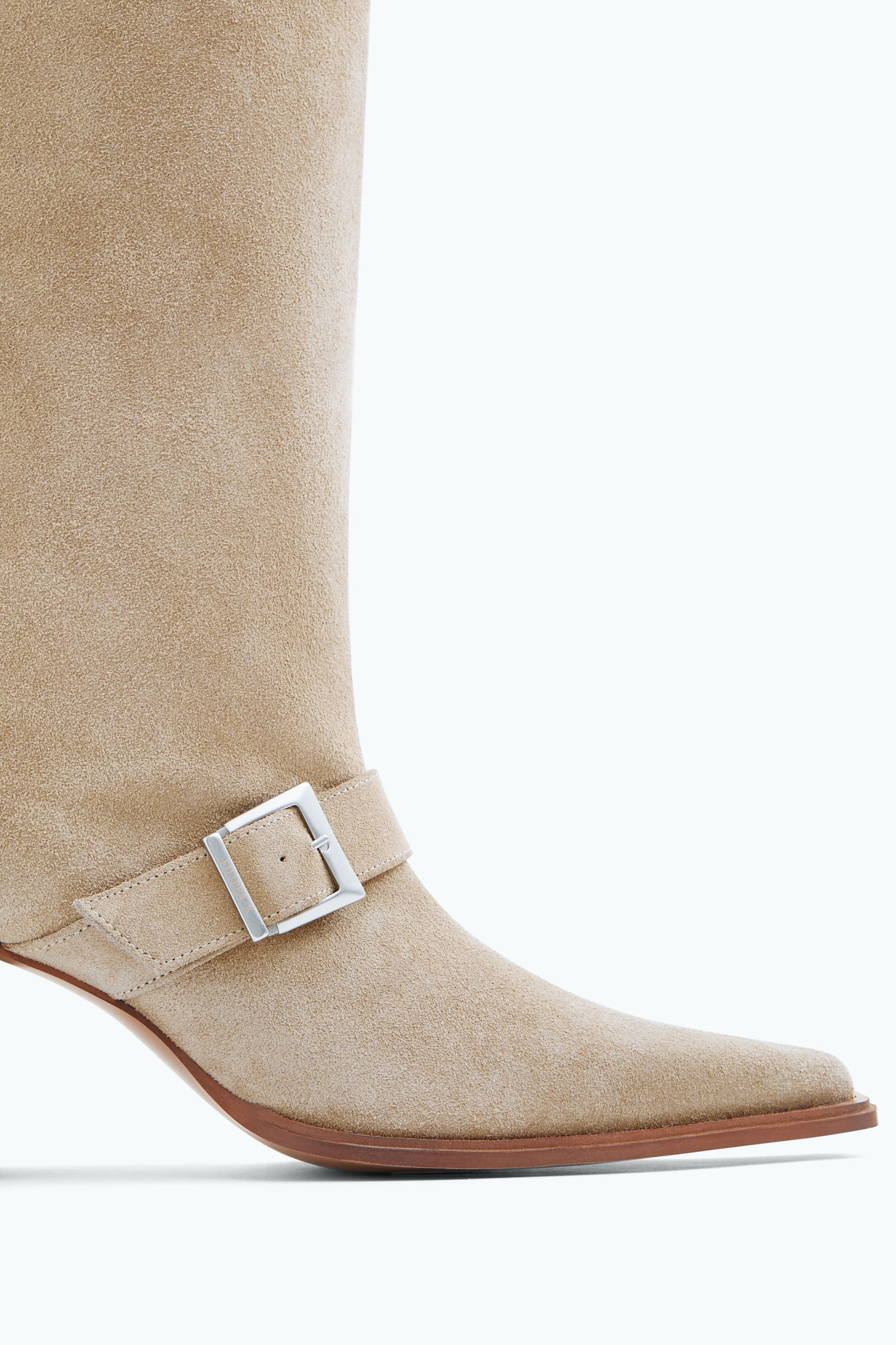 Leather Buckle Boots