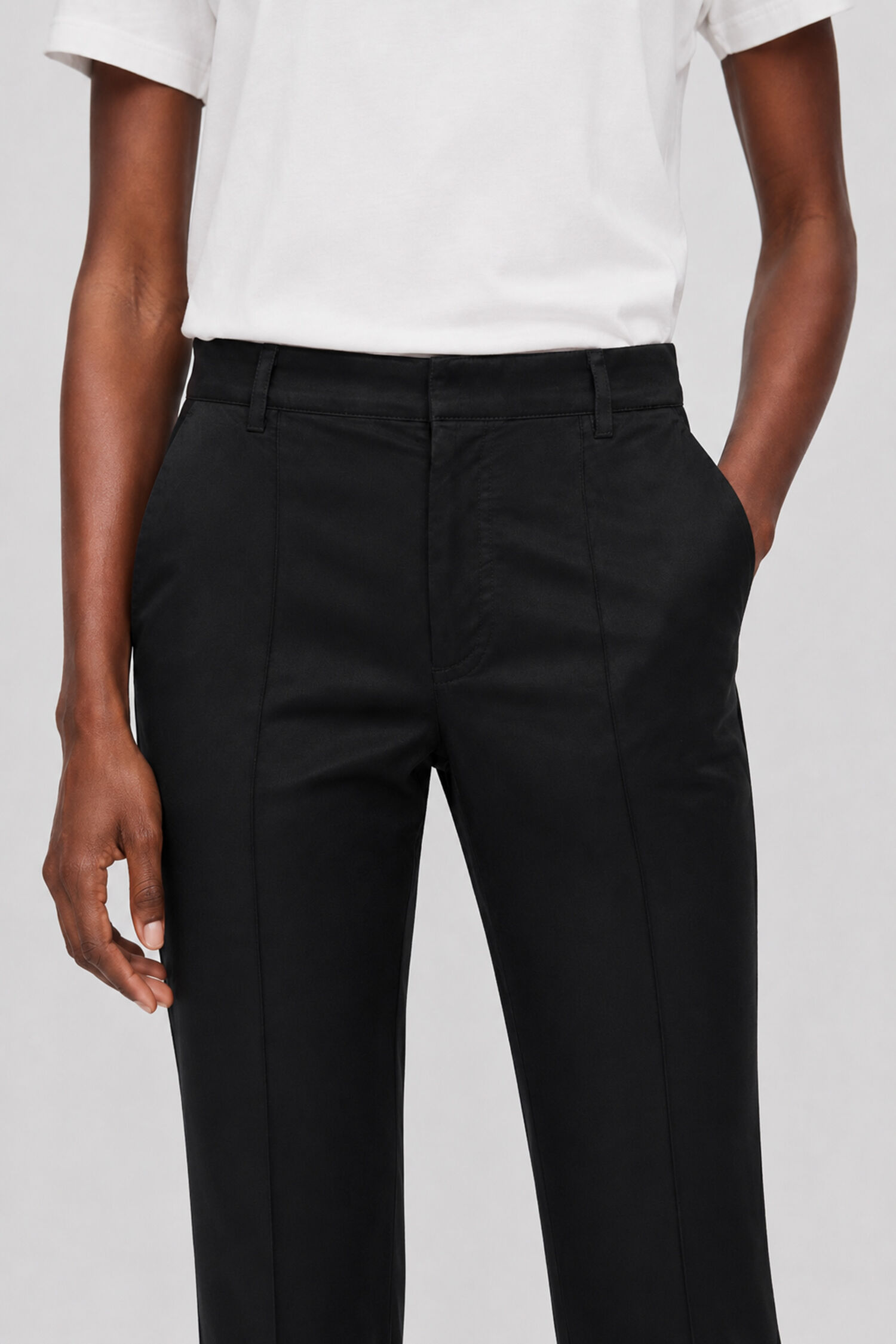 Slim Satin Trousers